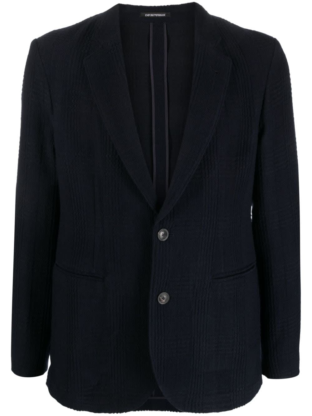 Shop Emporio Armani Jacket In Blue