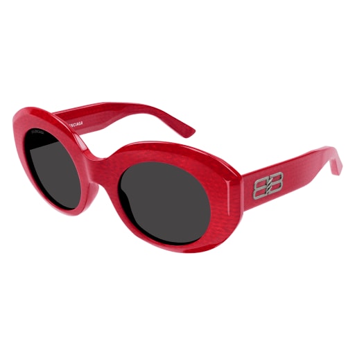 Shop Balenciaga Bb0235s Sunglasses In Red Red Grey