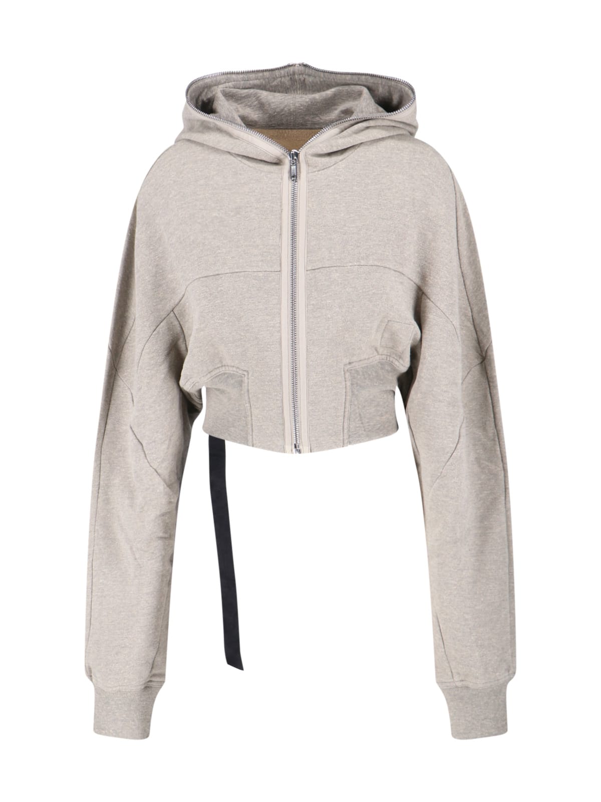 Drkshdw Collage Gimp Cropped Sweatshirt In Gray