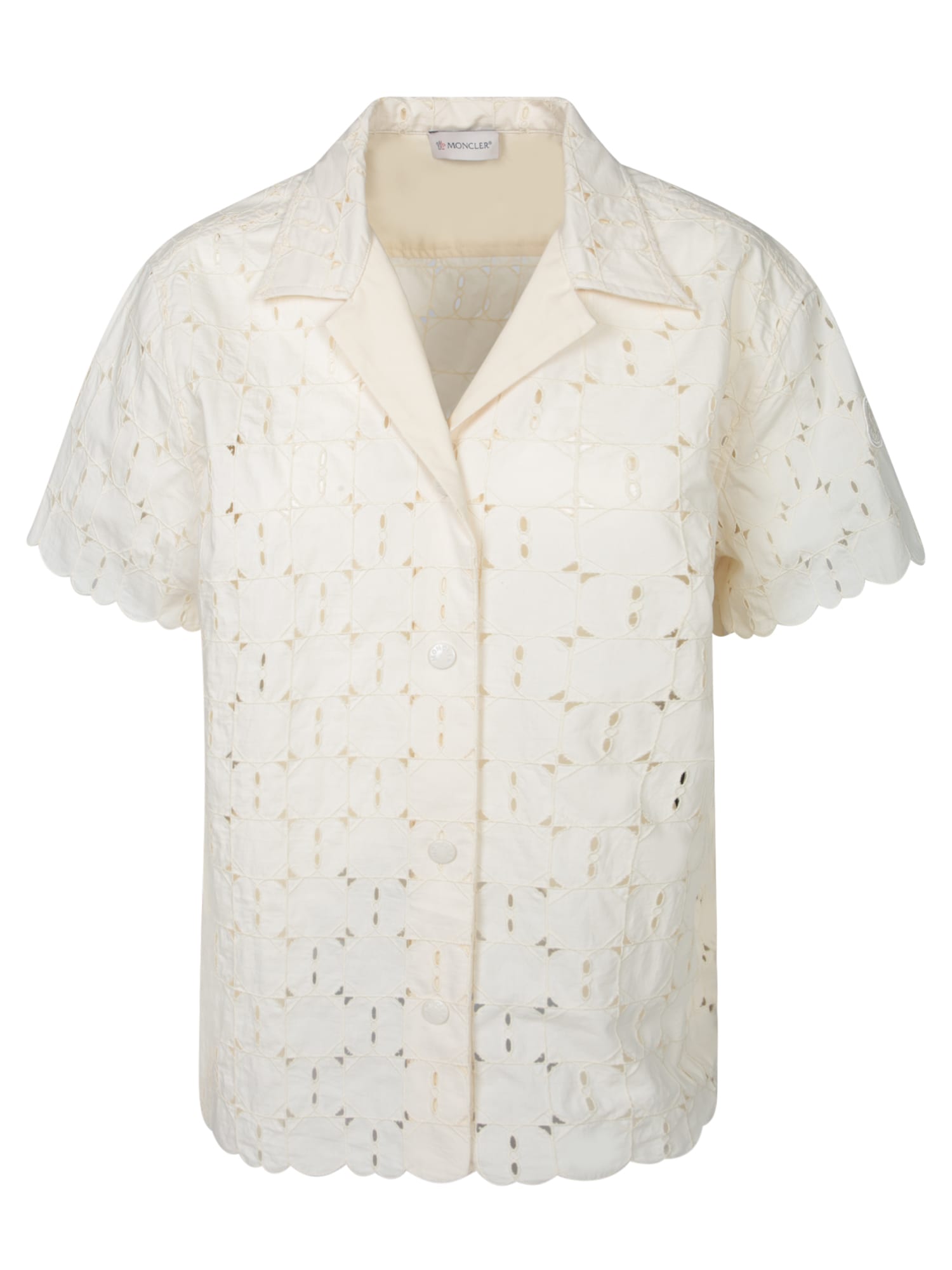 Moncler White Sangallo Shirt In Neutral