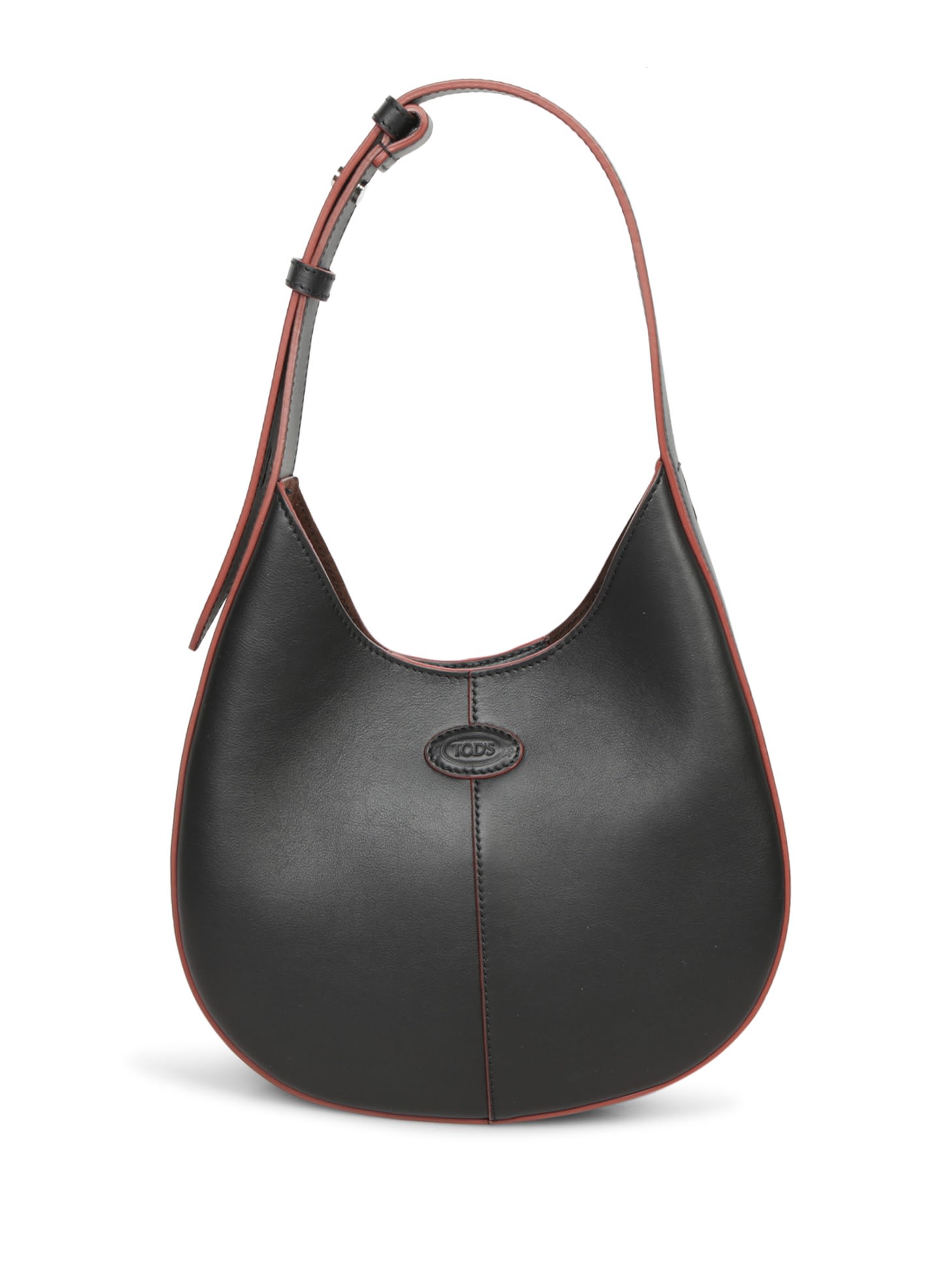 Tod's Mini Hobo Leather Shoulder Bag In Black