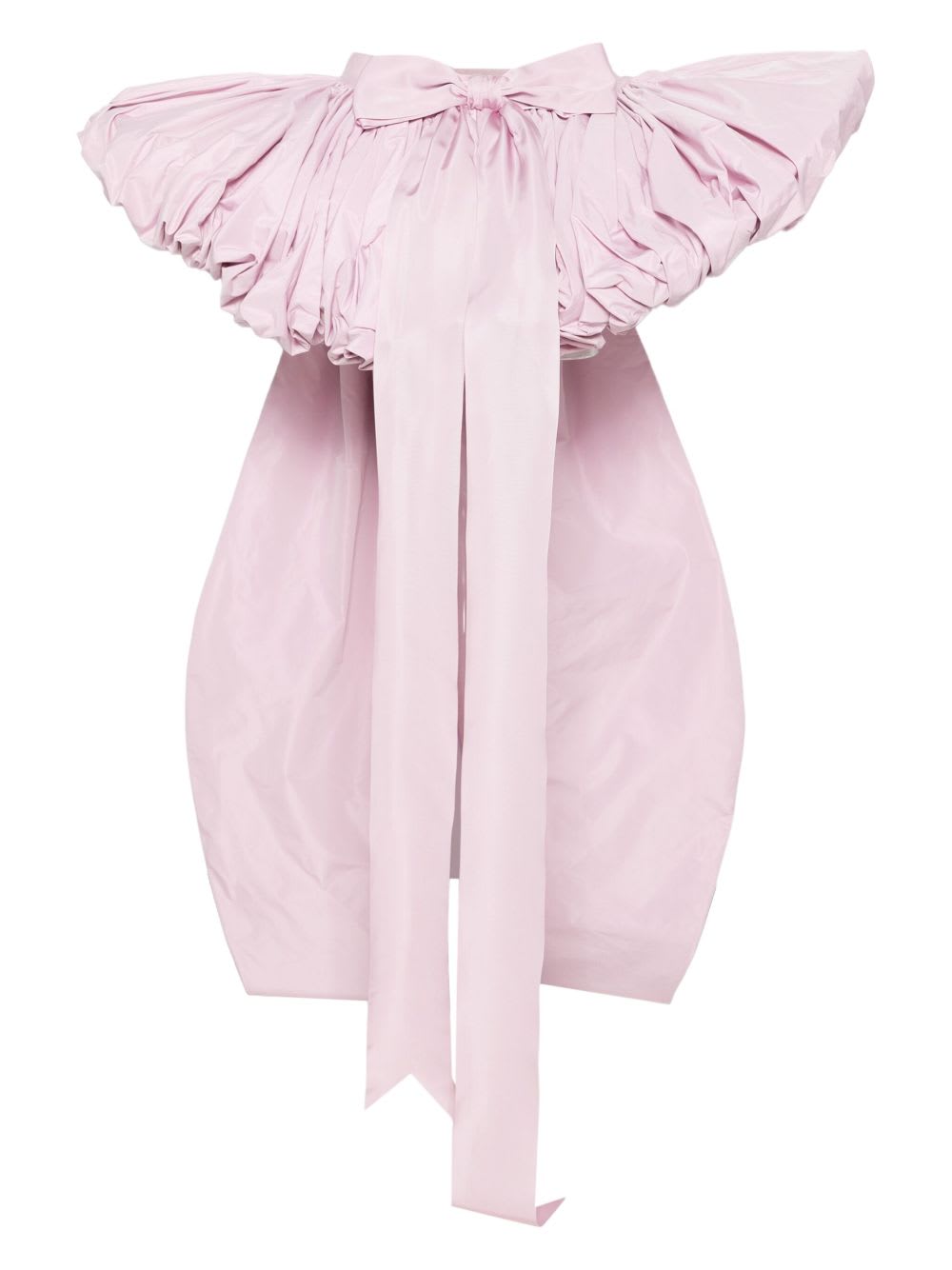 Dsquared2 High-low Layered Skirt Bow Detail In Pink