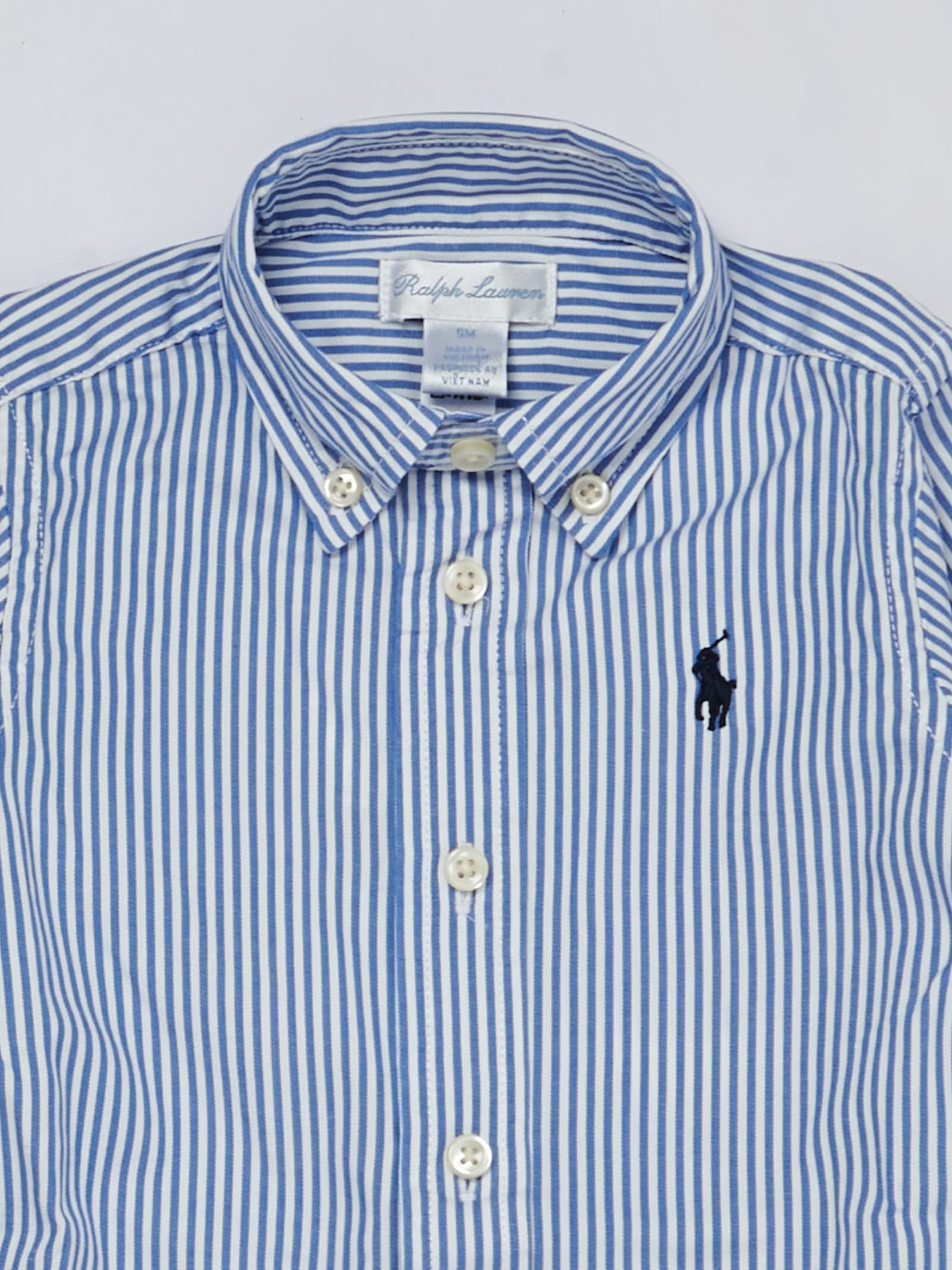 Shop Polo Ralph Lauren Shirt Shirt In Righe Blu