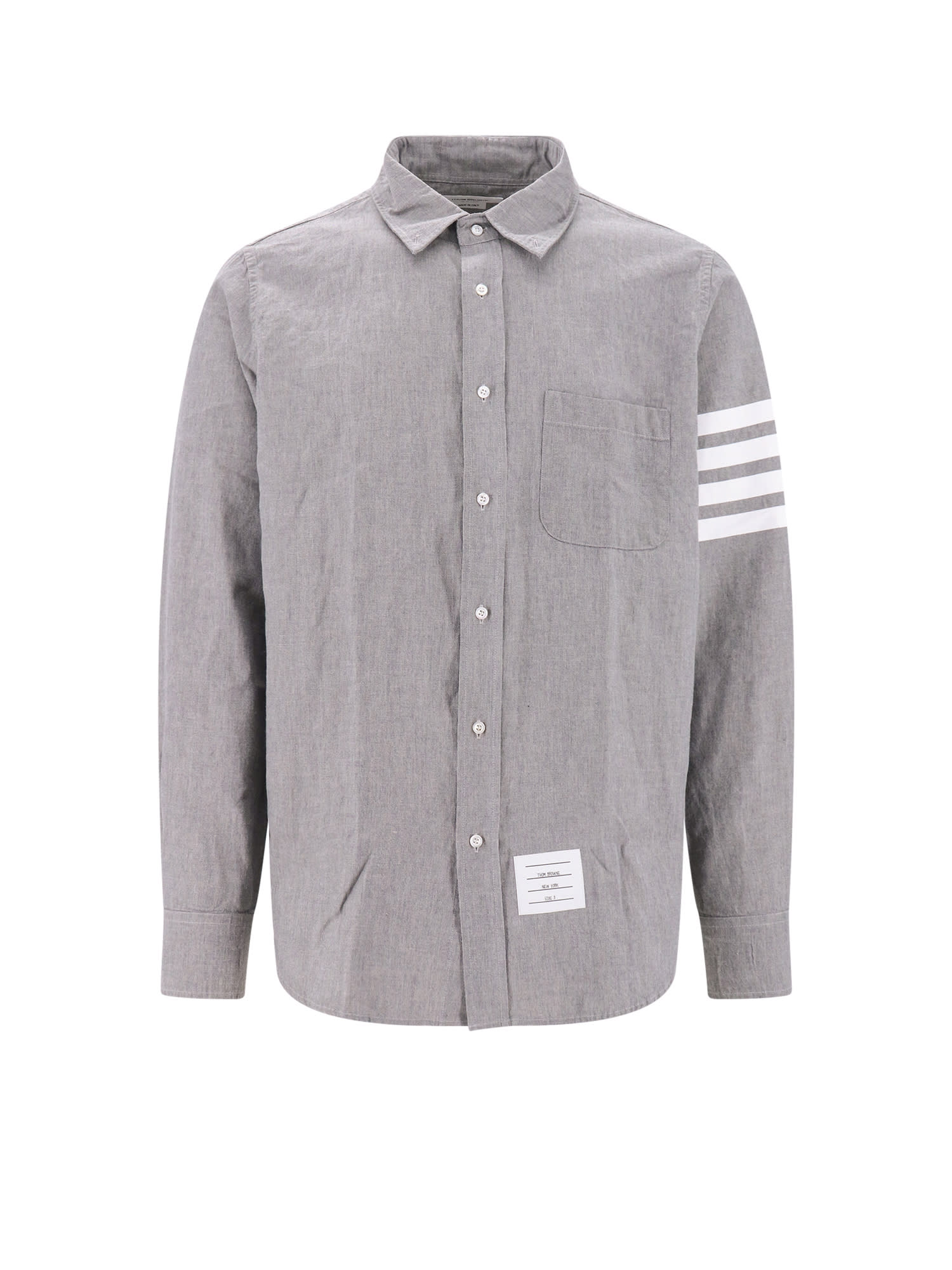 Thom Browne Chemise Ample En Coton In Grey
