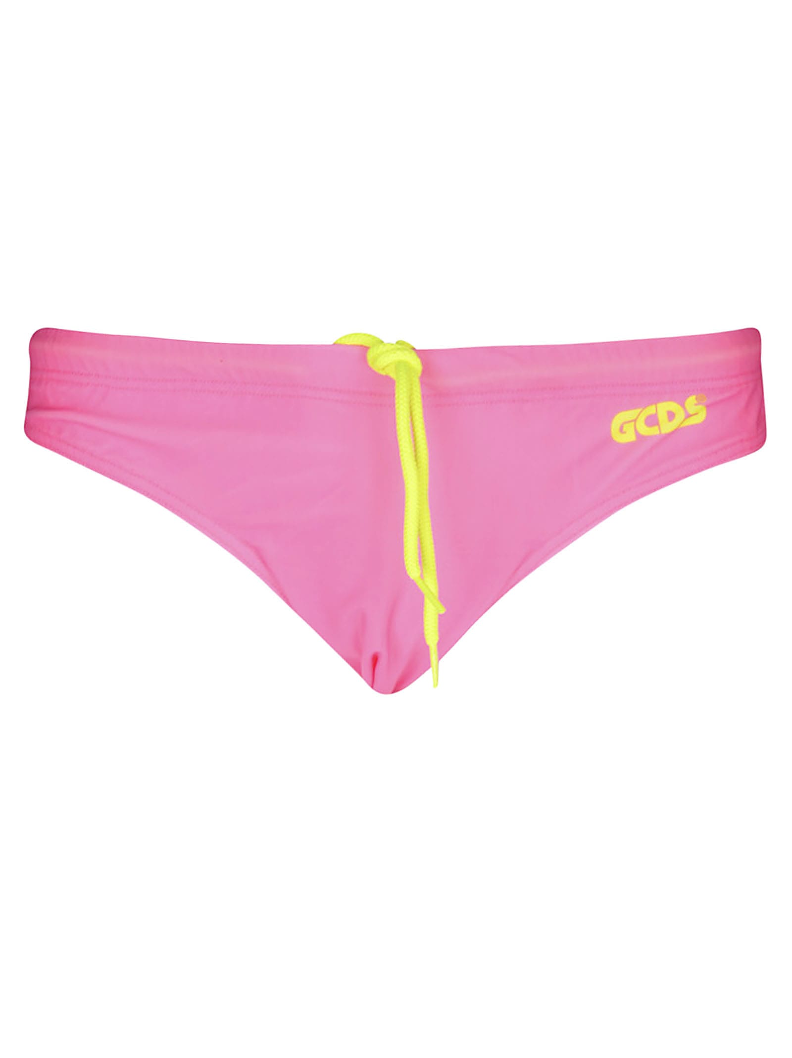 Gcds Logo Print Swim Briefs In Pink