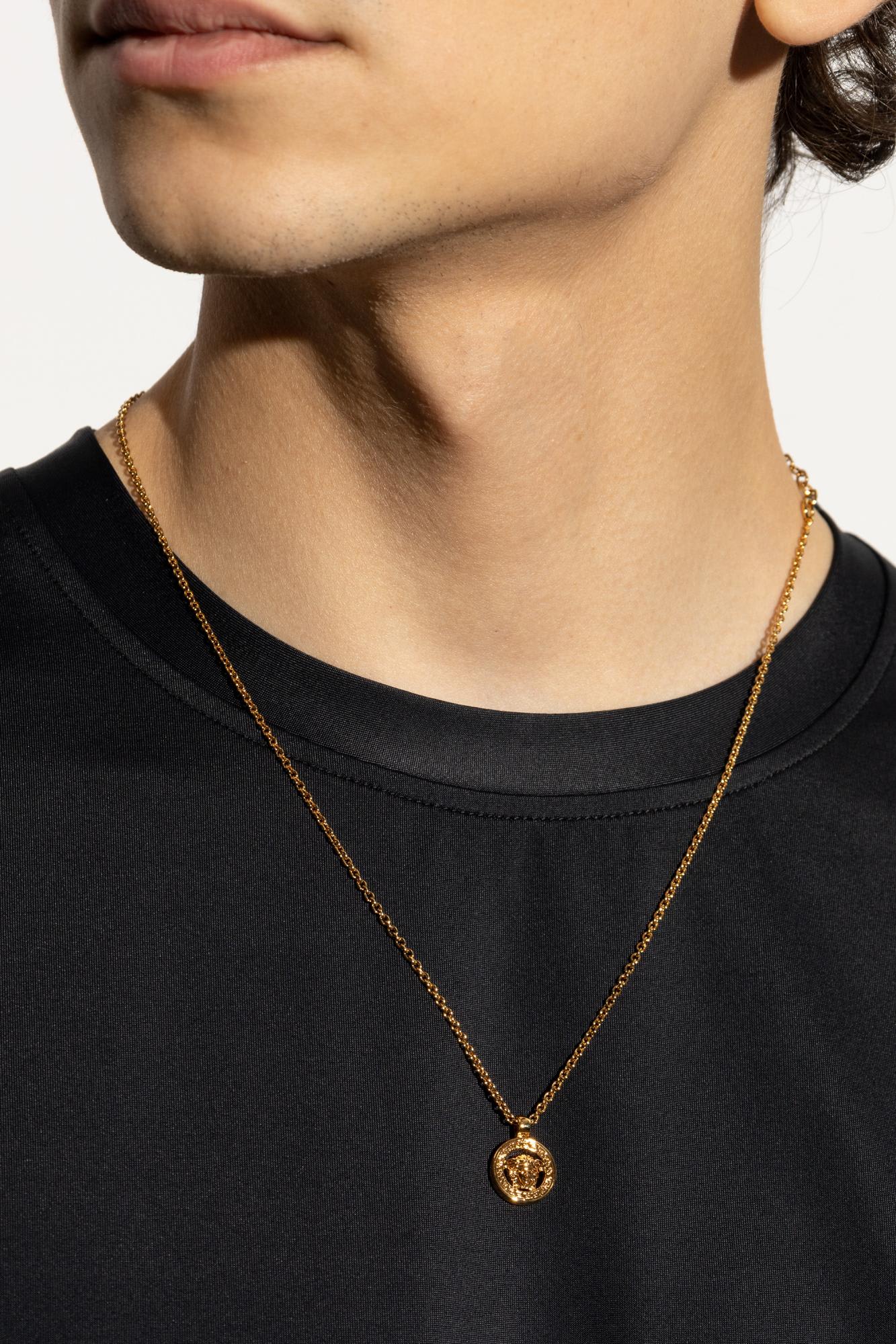 Versace Necklace With Charms In Gold