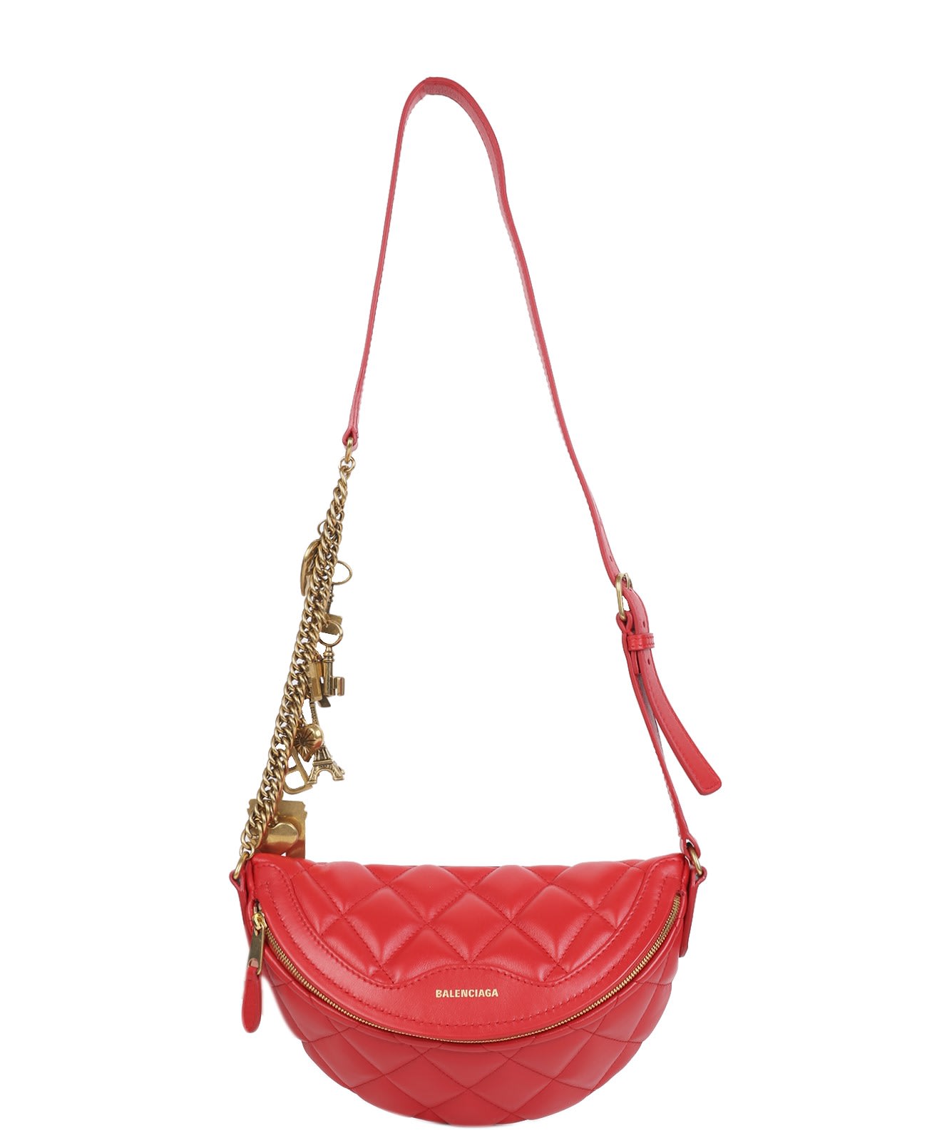Balenciaga Red Souvenir Charms Bag Xxs