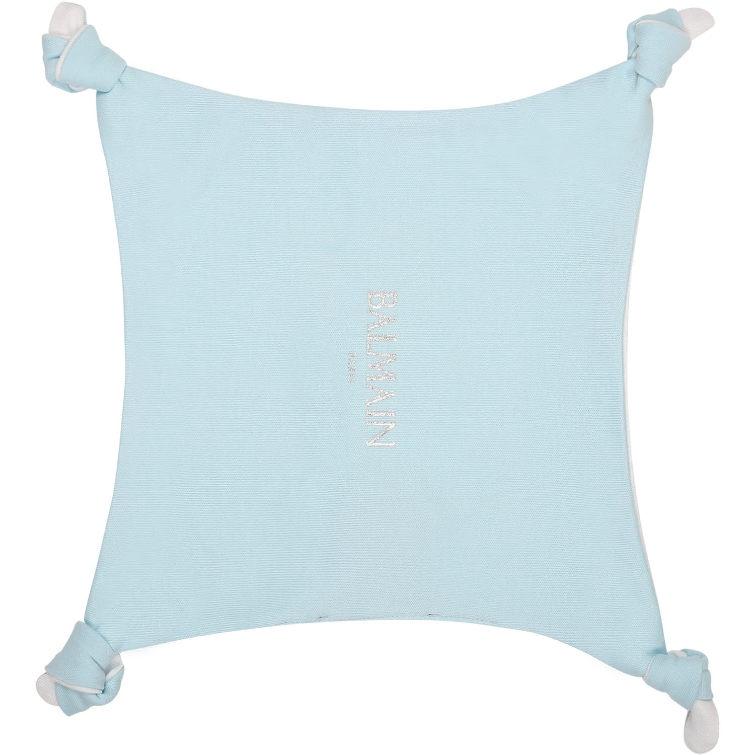 Balmain Light Blue Set For Baby Boy With Logo In Light Blue