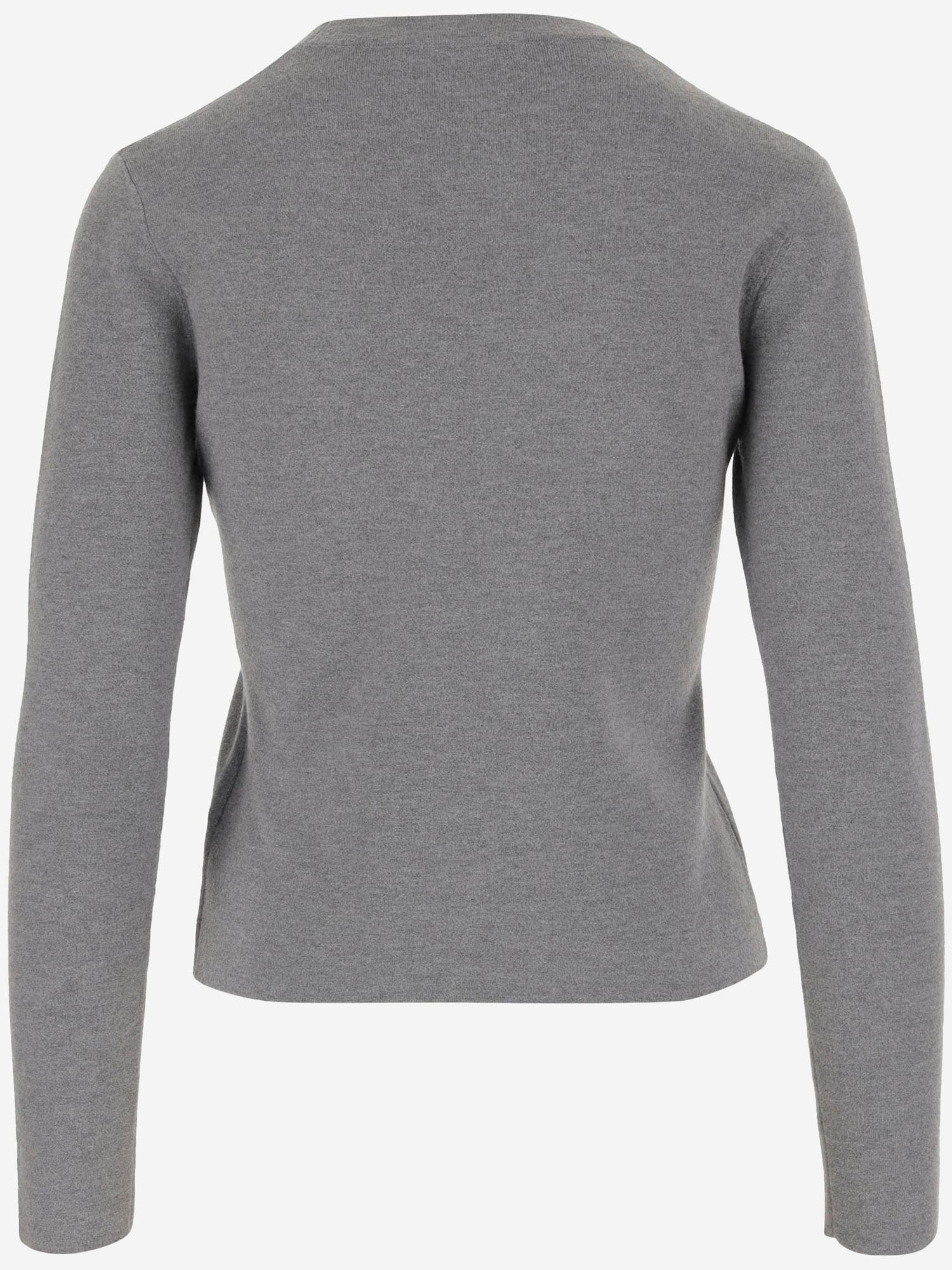 Max Mara Viscose Blend Knit In Gray