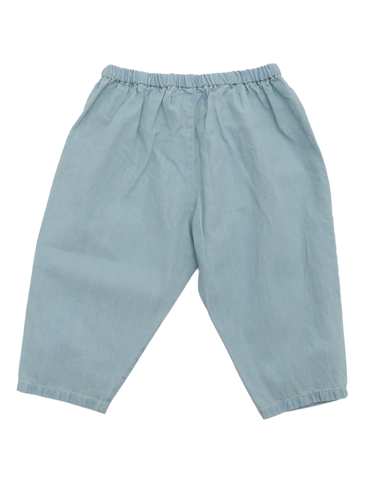 Bobo Choses 'morning Egg' Light Denim Pants Kids In Light Blue