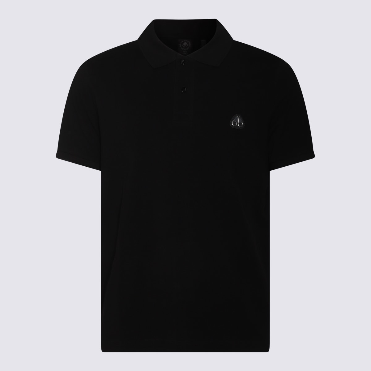 Moose Knuckles Black Cotton Polo Shirt