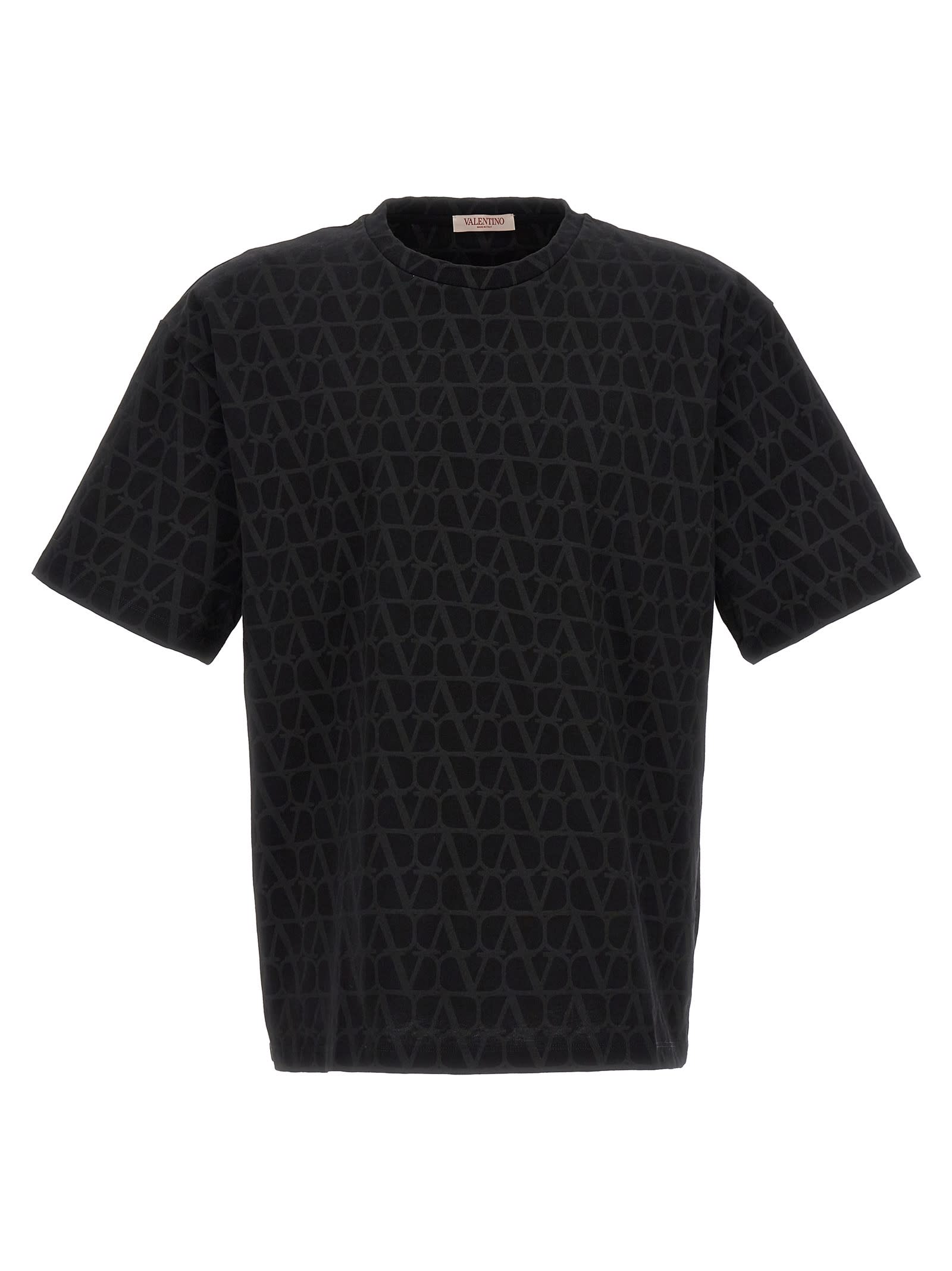 Shop Valentino Toile Iconographe T-shirt In Black