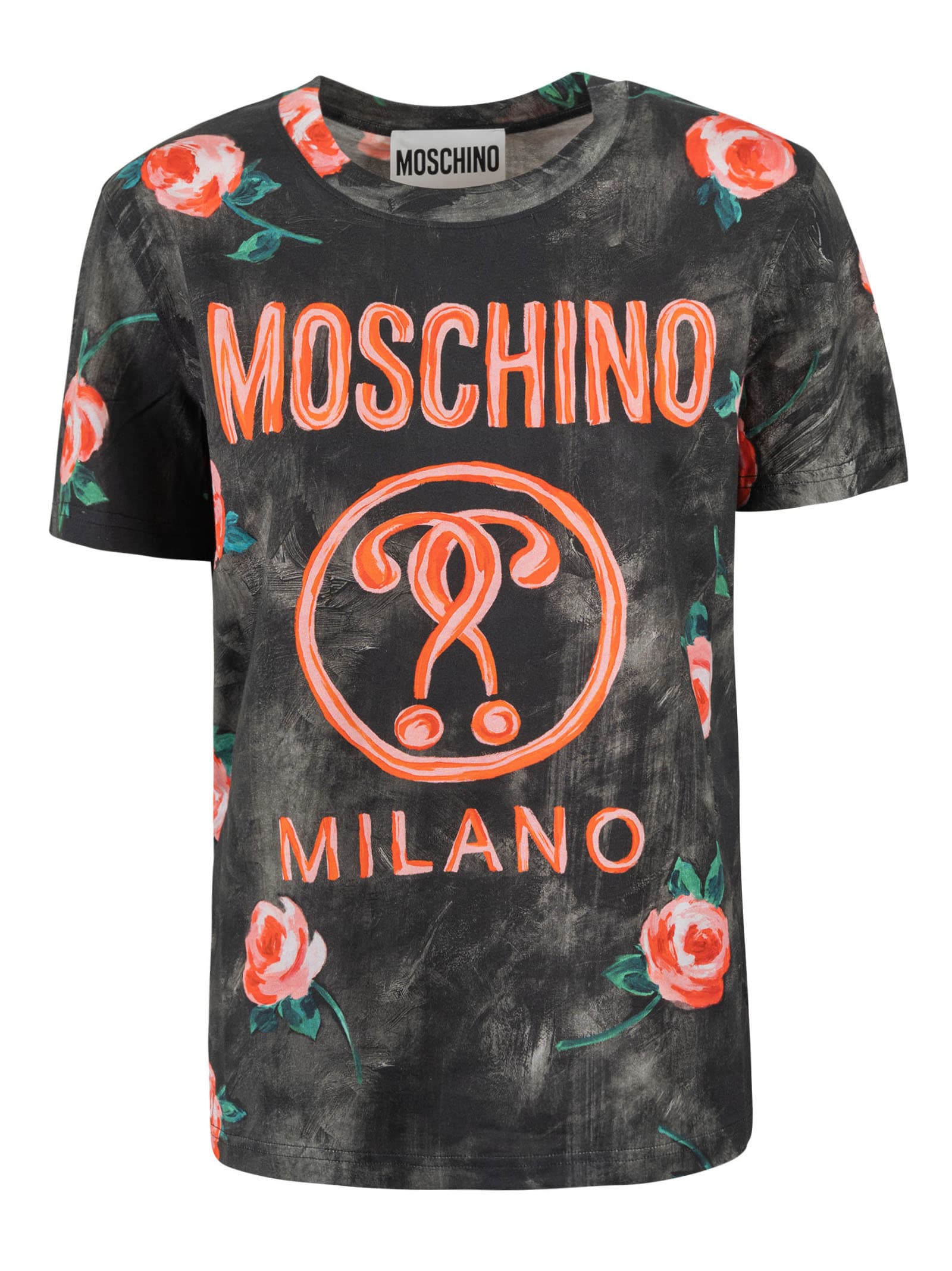 Moschino Rose Print Milano T-shirt