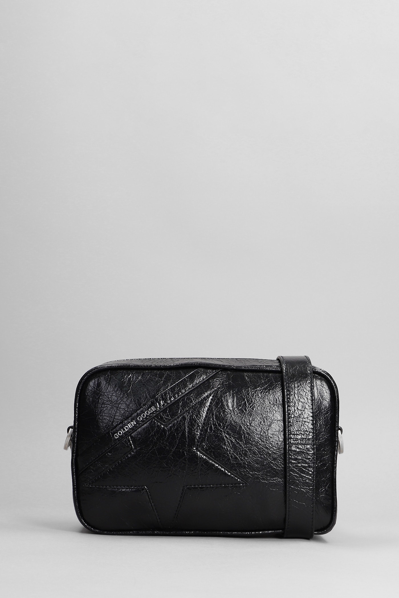 Golden Goose Shoulder Bag In Black Leather
