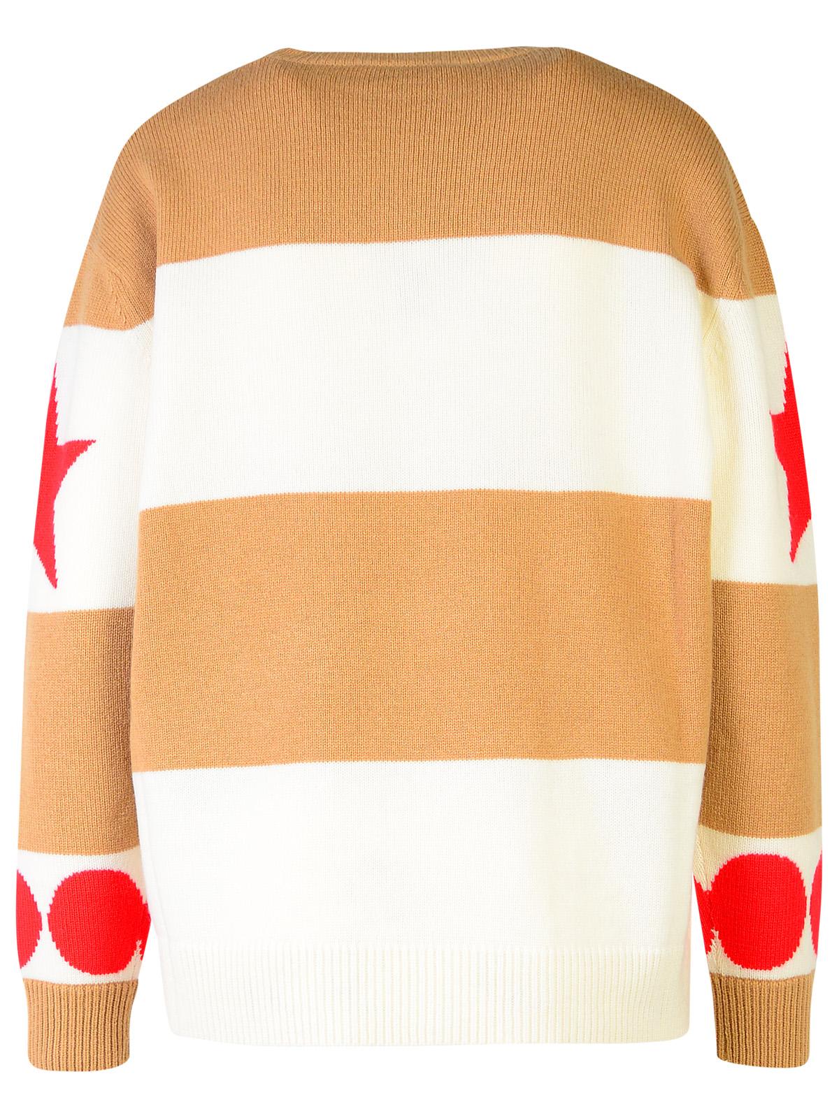 Shop Max Mara Dirce Light Brown Wool Blend Sweater