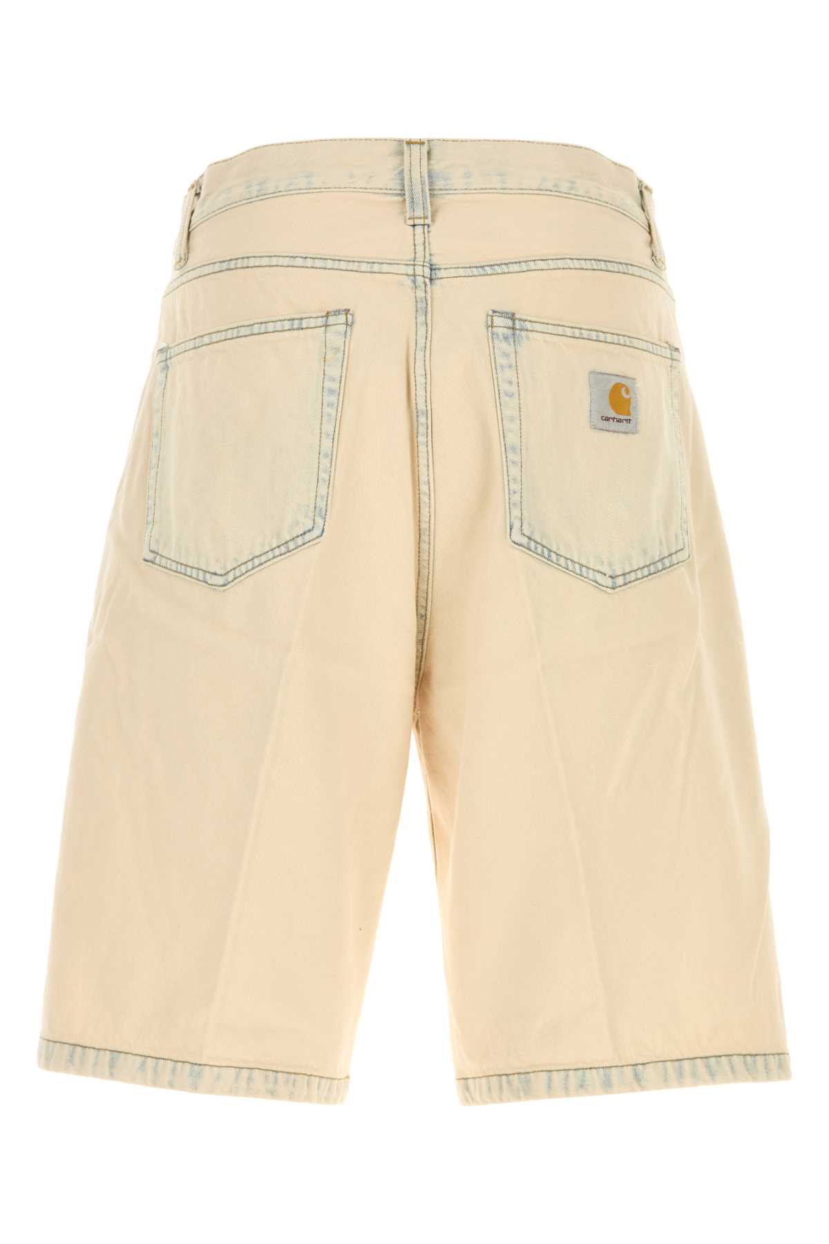 Carhartt Landon Short In Denim Sabbia Uomo In Neutral