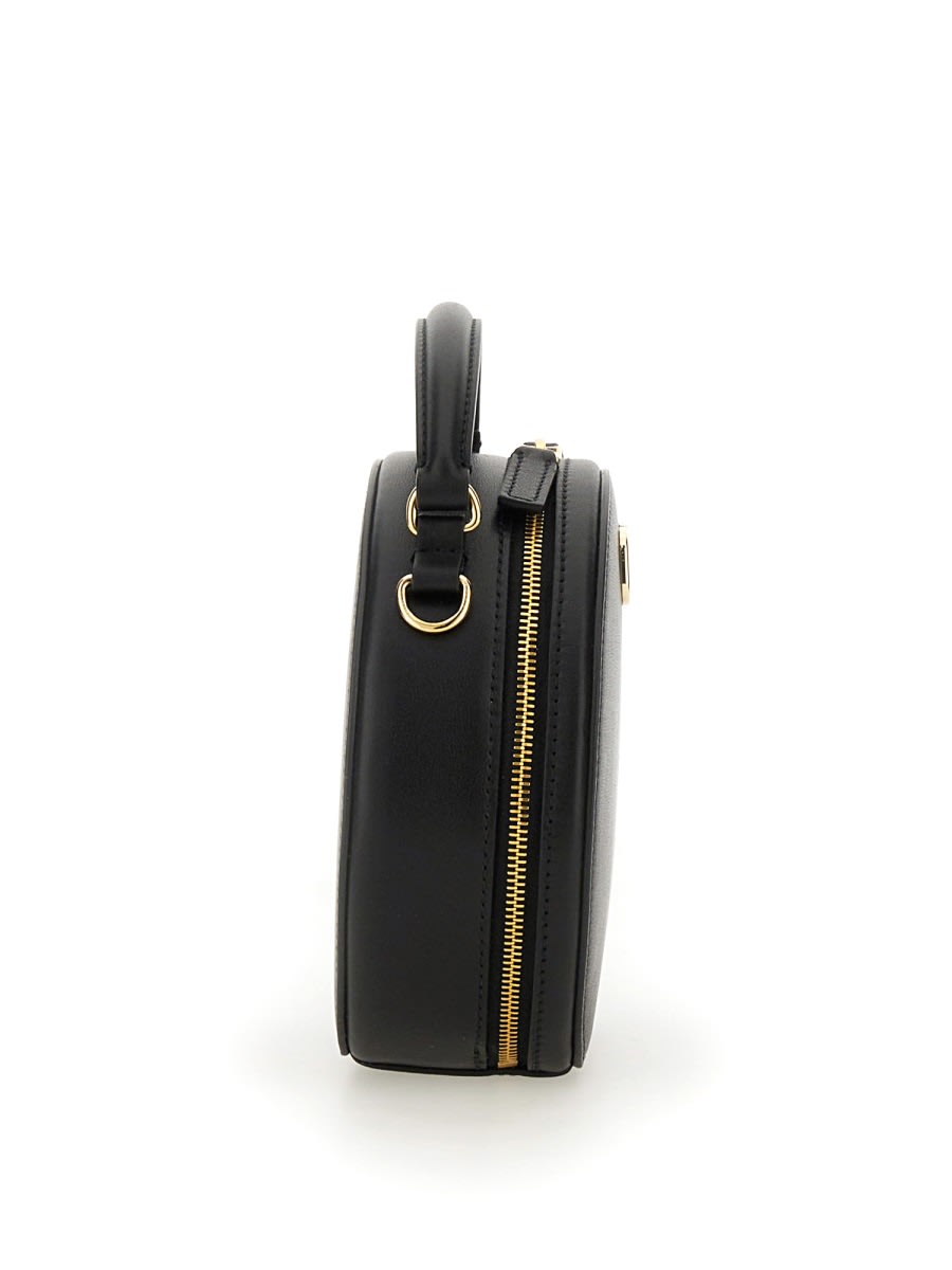 Valentino Garavani Vlogo Signature Leather Mini Bag In Black