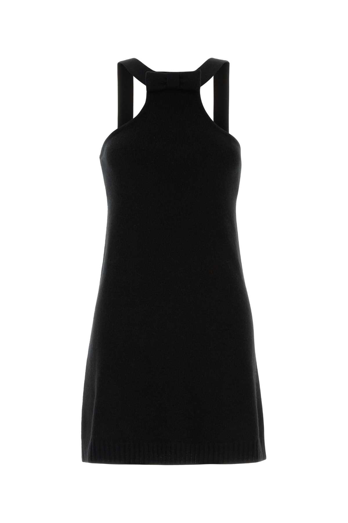 Black Wool Mini Dress