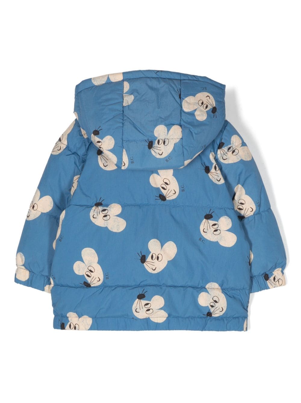Shop Bobo Choses Mouse All Over Hooded Anorak In Blue