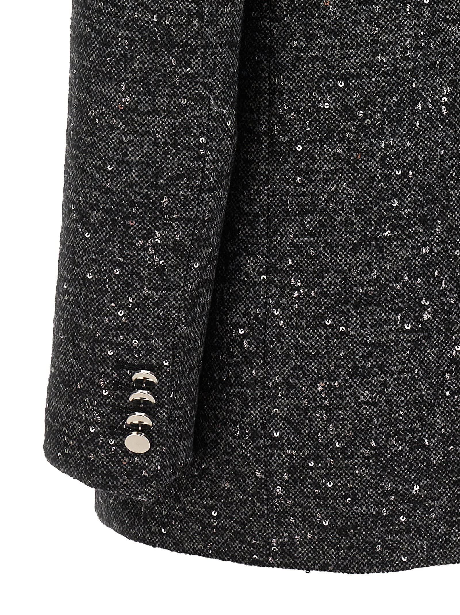 Tagliatore J-asmine10b Blazer In Grey Wool In Gray