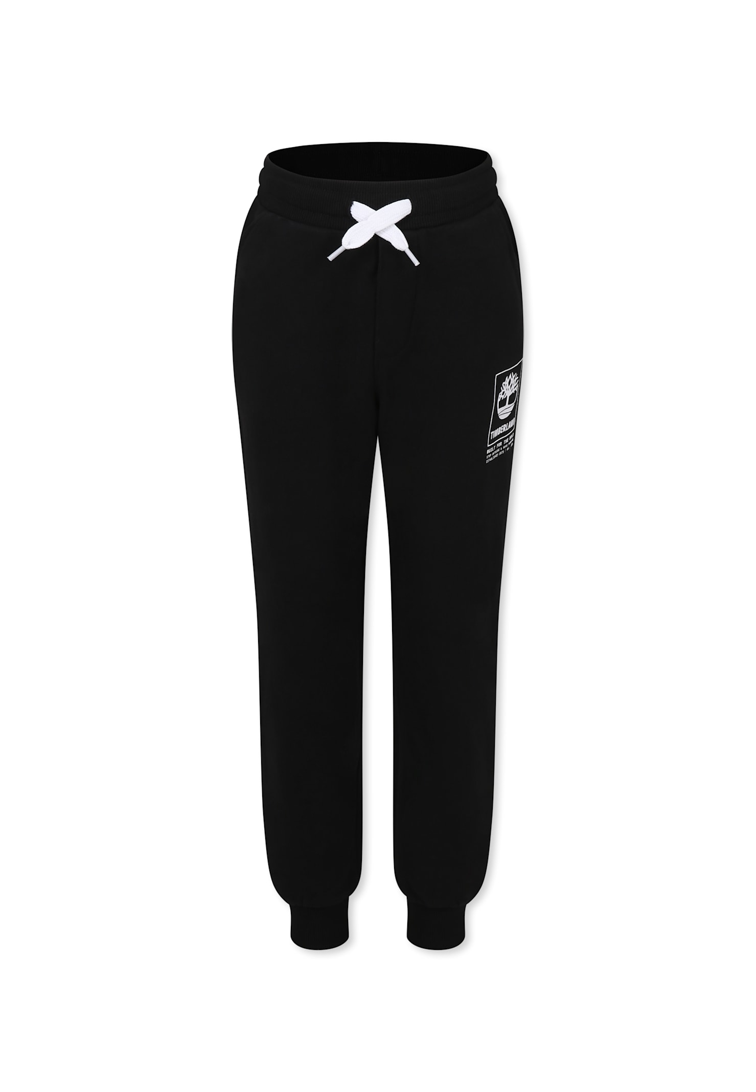 Timberland Black Trousers For Boy With Logo In Black