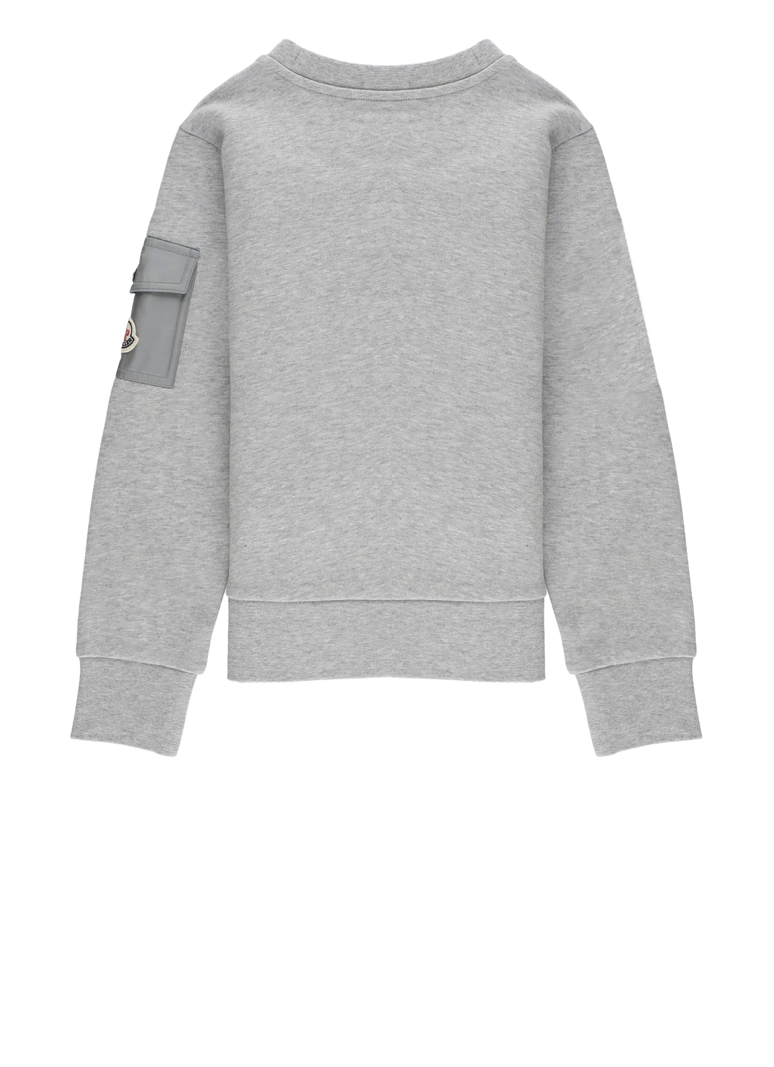 Moncler Sweatshirt With Logo In Gray