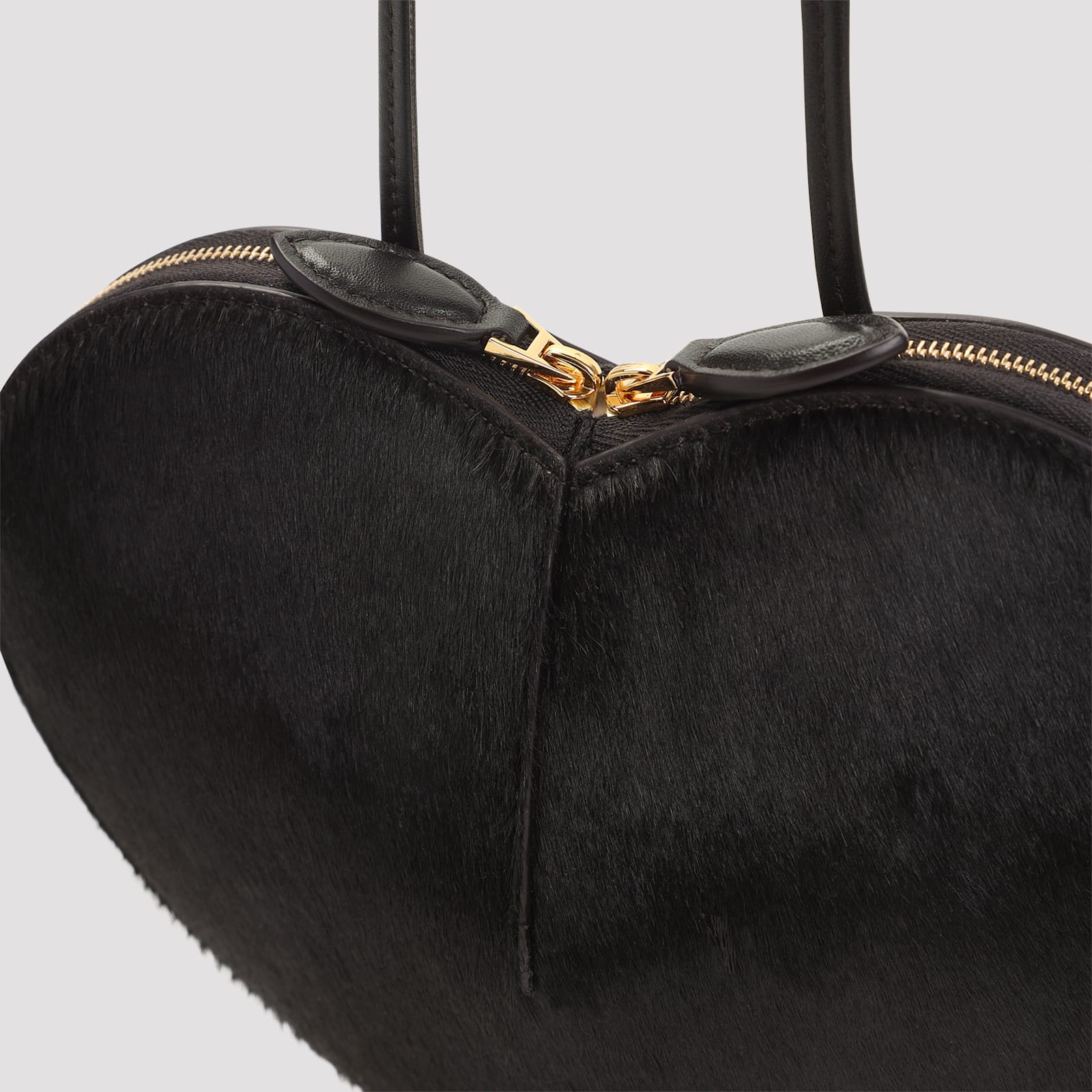 Alaïa Rigid Heart Shaped Shoulder Bag With Hardware In Brown