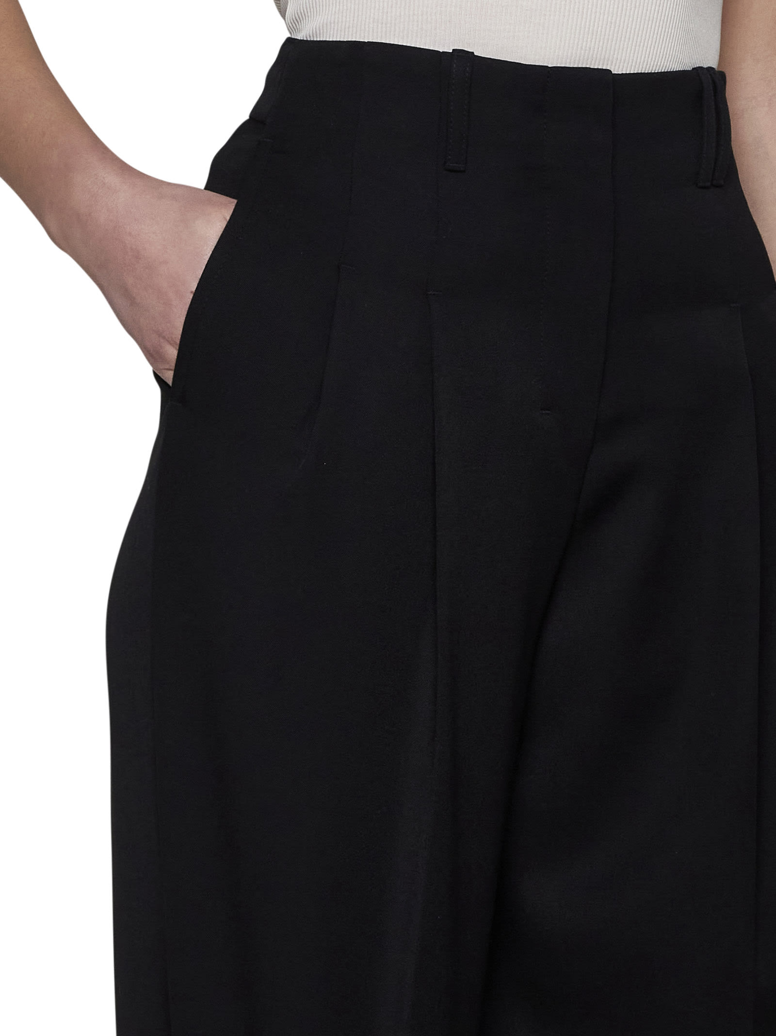 Shop Jacquemus Pants In Black