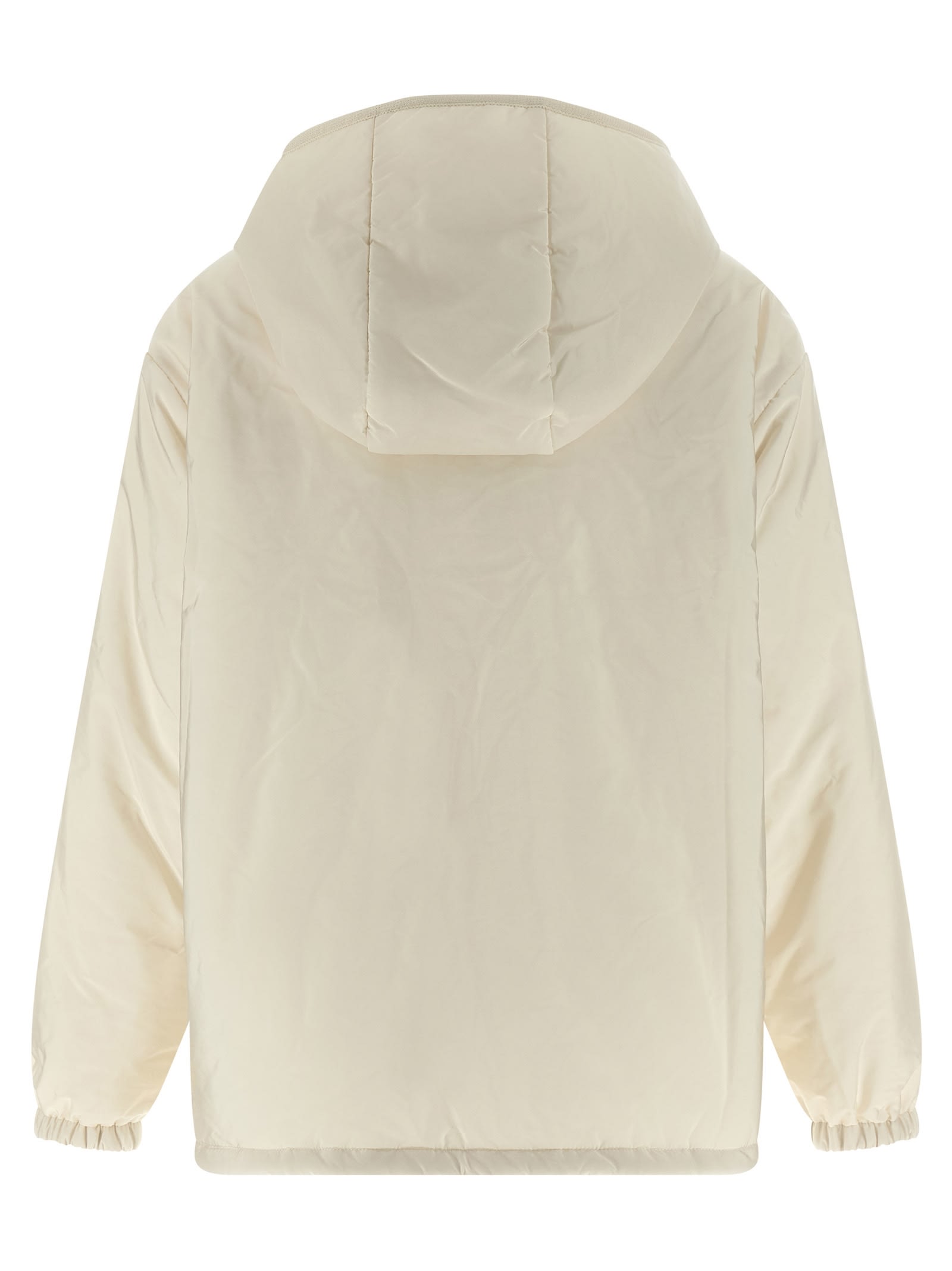 Moncler Teddy Pocket Sweatshirt White In Black