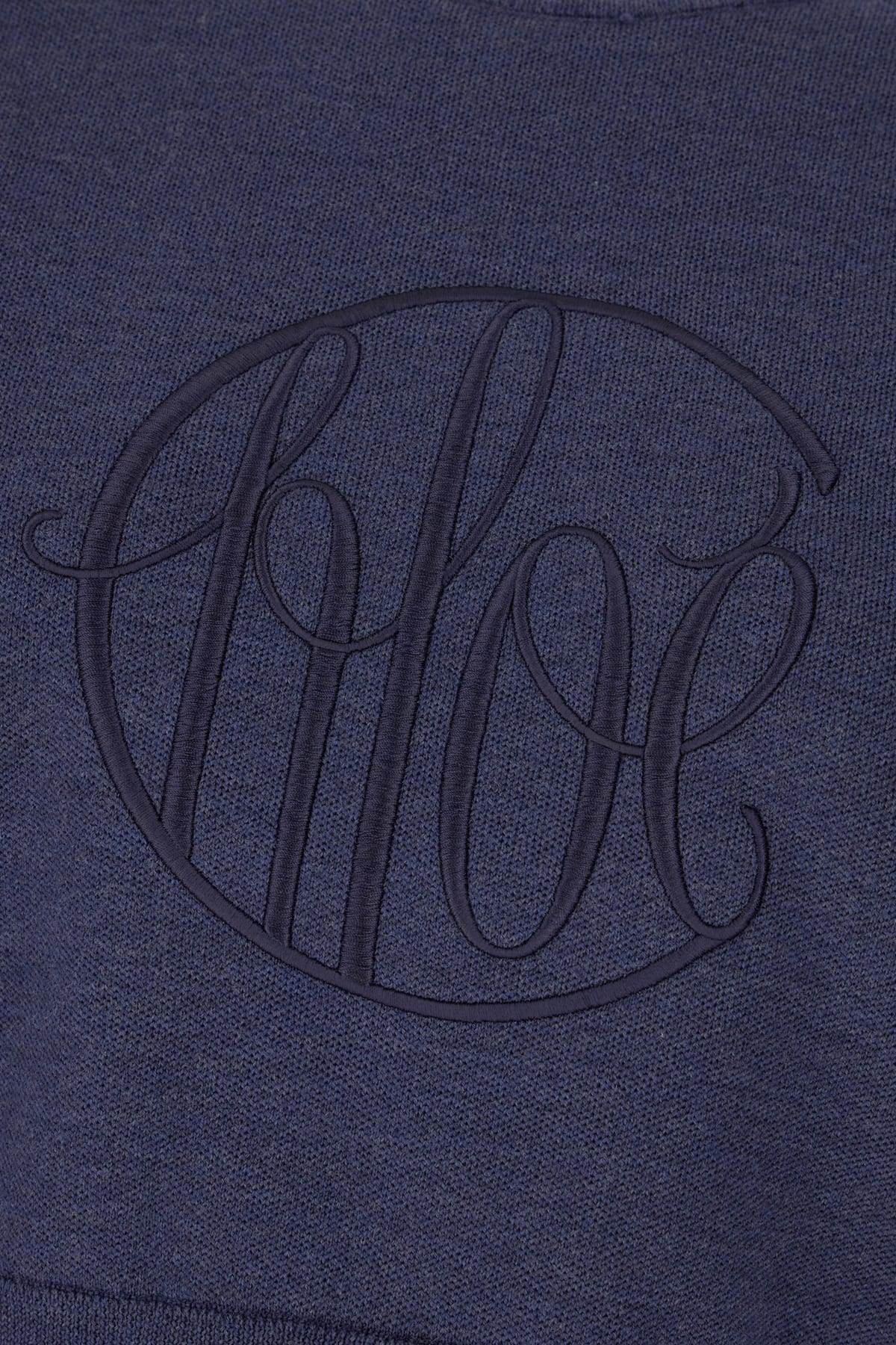 Chloé Short Linen Knit Sweater In Classic Navy