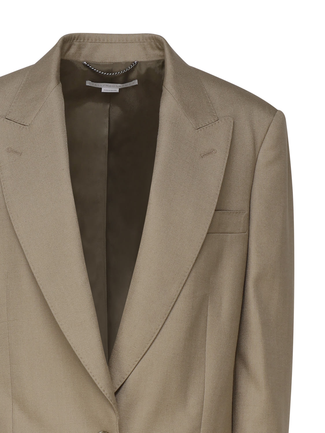 Stella Mccartney Single-breasted Blazer In Olive