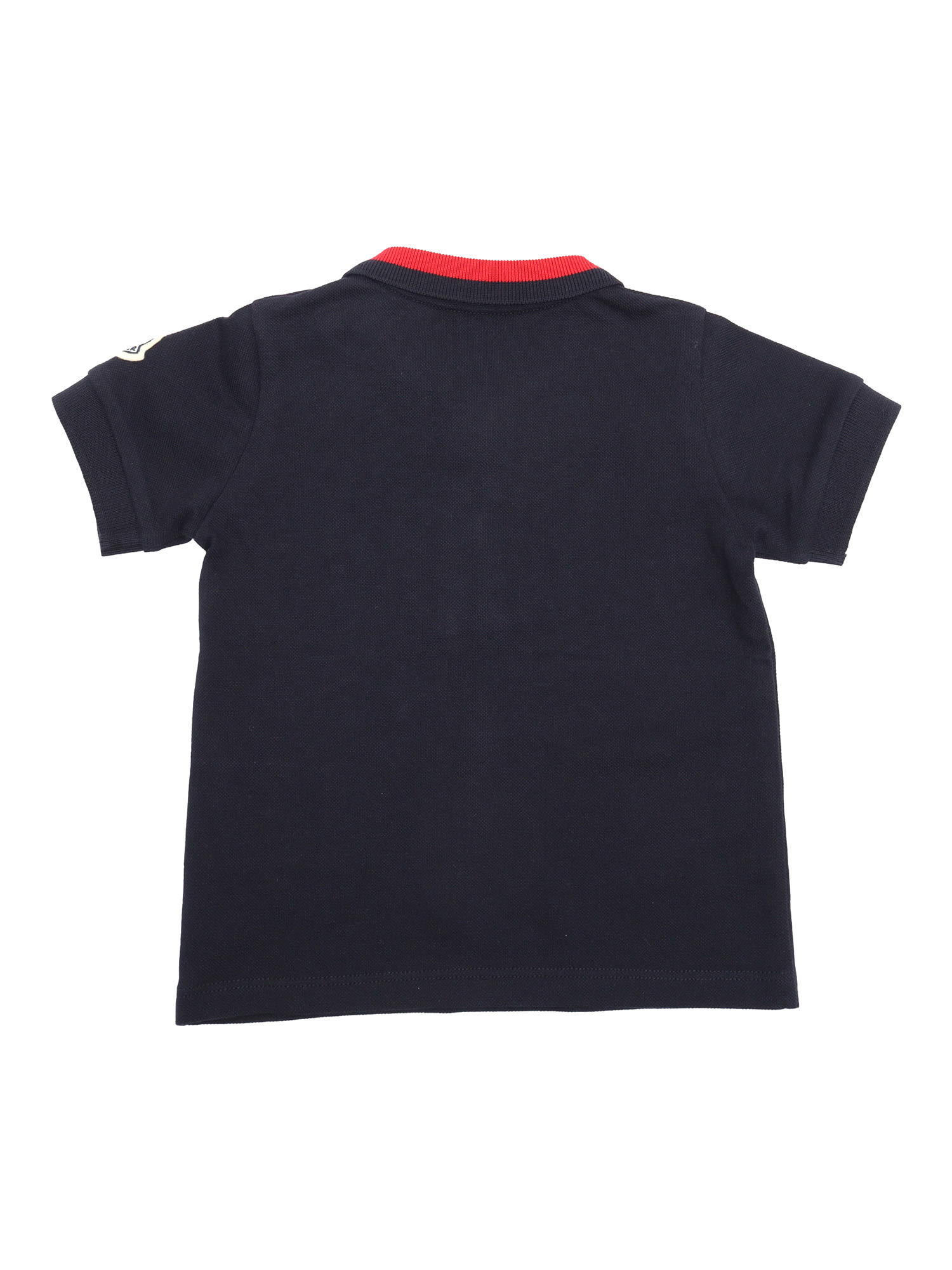 Moncler Ss Polo In Blue