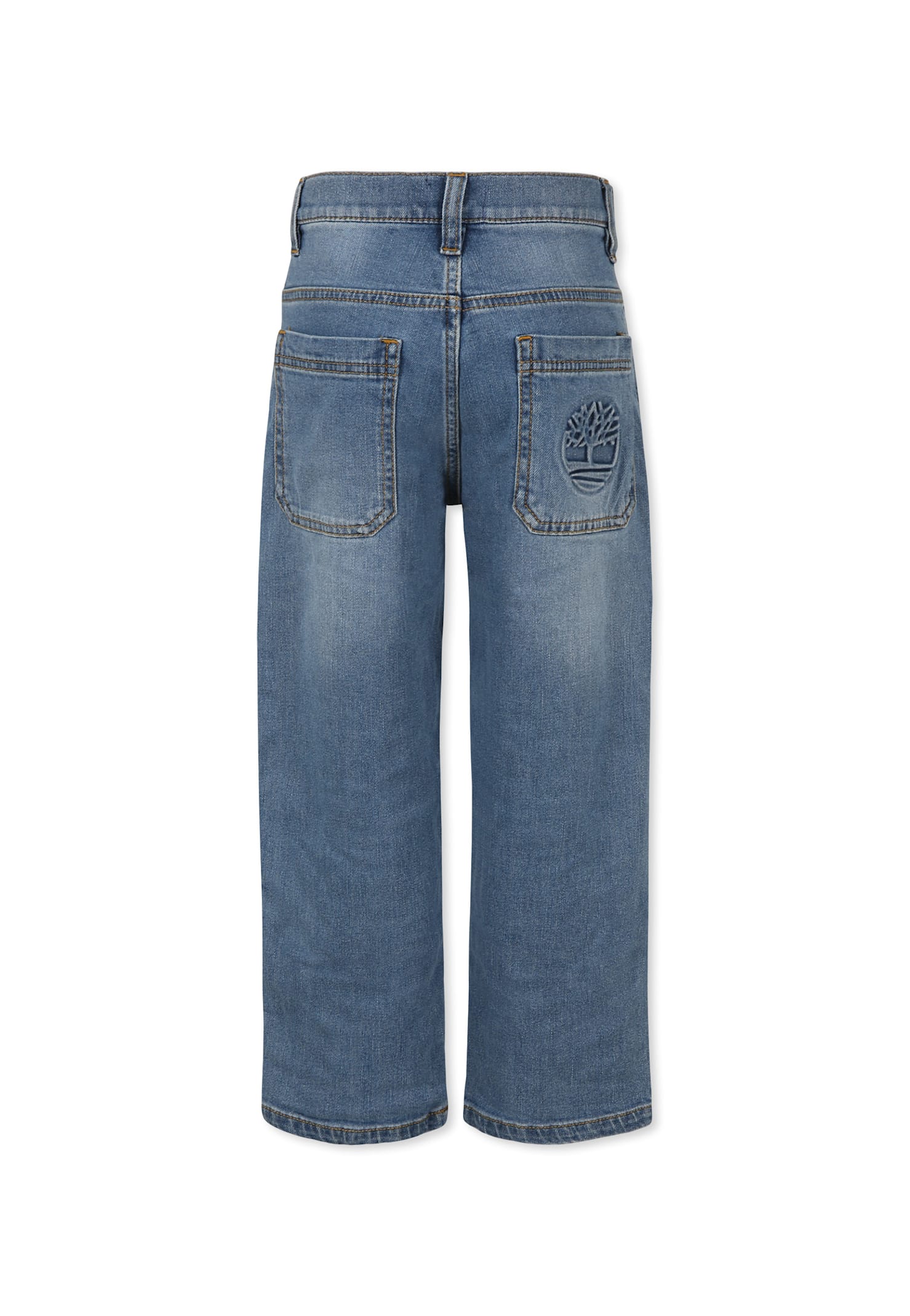 Timberland Denim Jeans For Boy With Tree In Denim