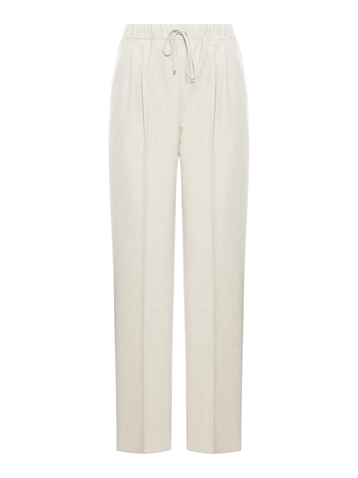 Shop Max Mara Garbo Pants In Sabbia