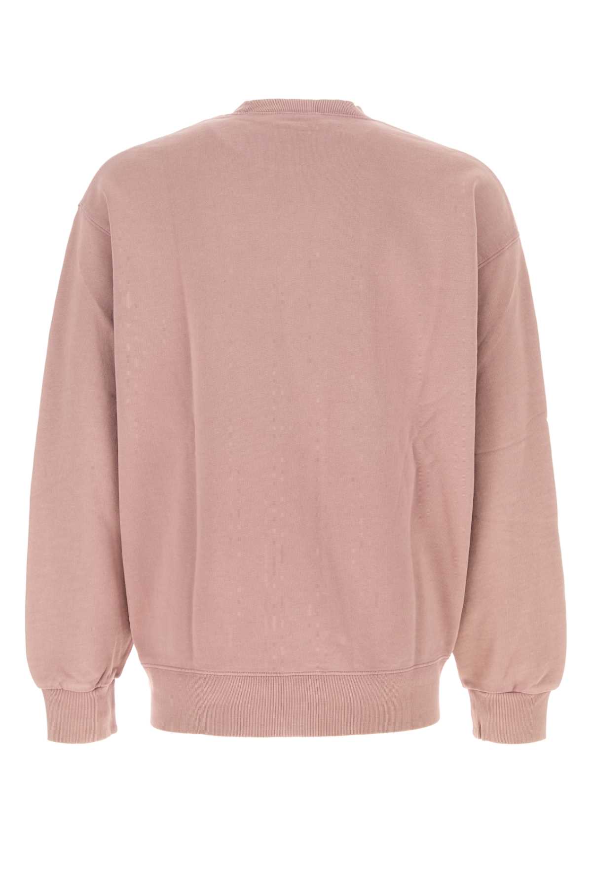 Carhartt Wip Antiqued Pink Cotton Hudson Sweat In Pink