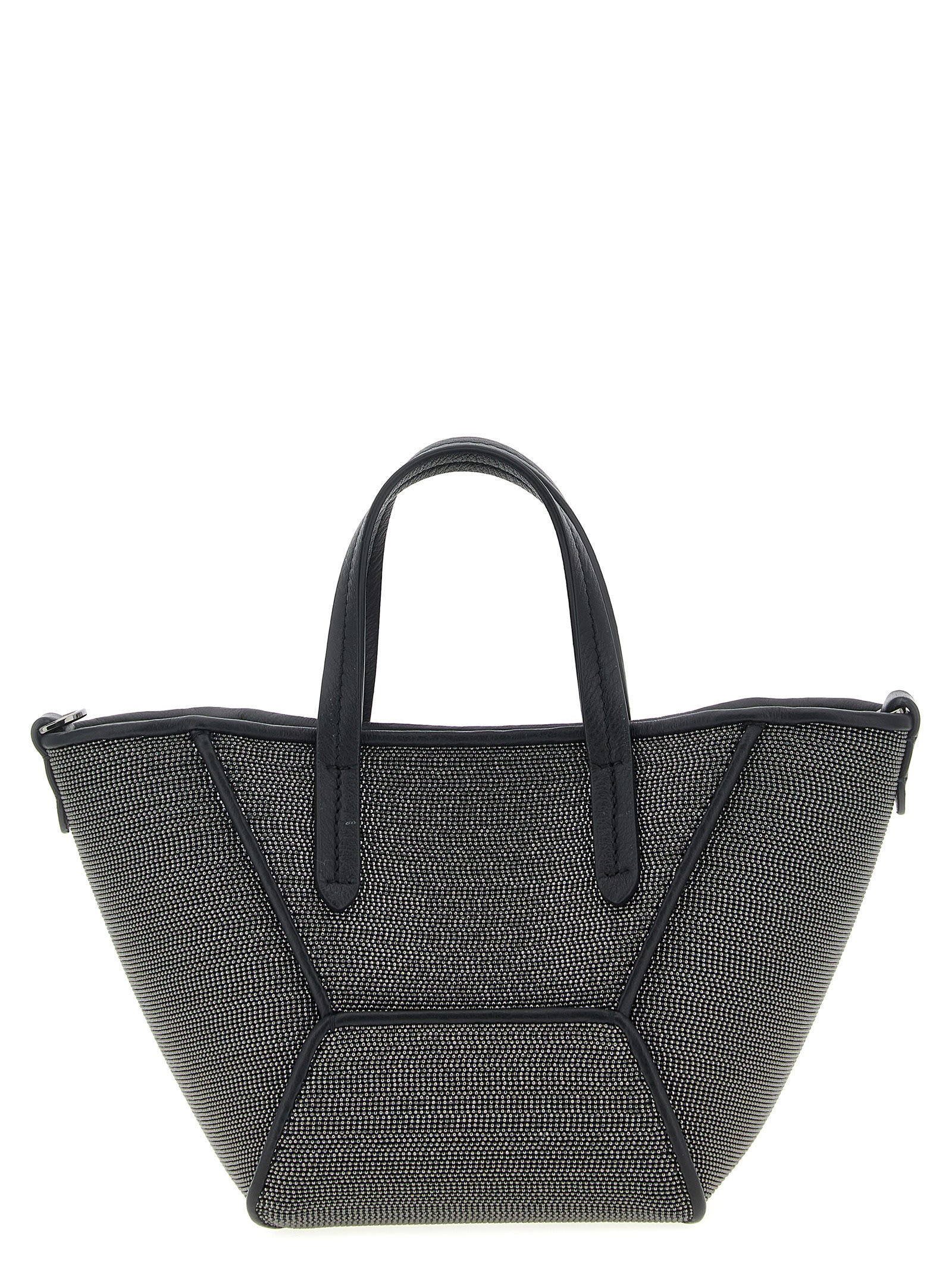 Brunello Cucinelli Bc Duo Mini Precious Handbag In Black