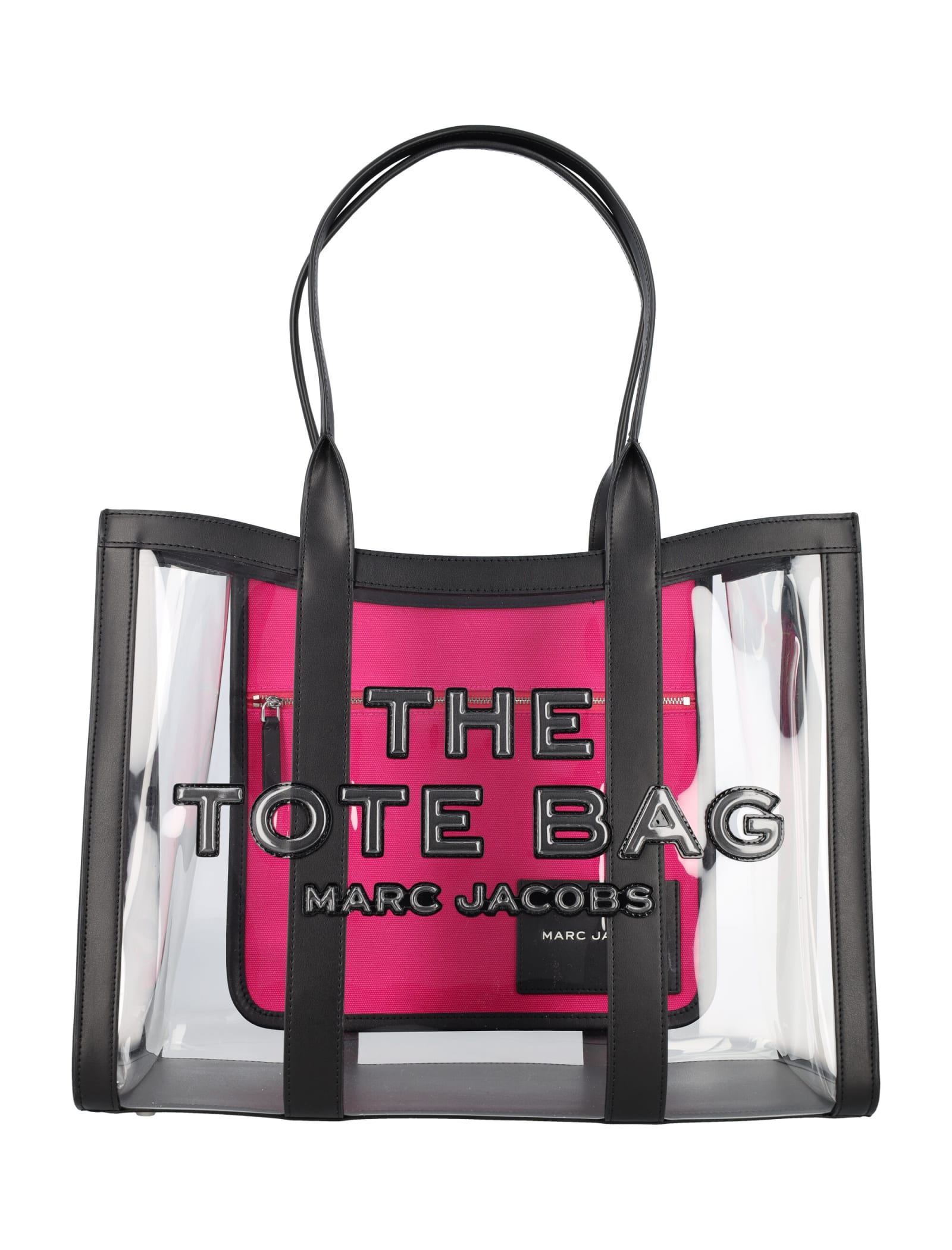 Shop Marc Jacobs The Clear Large Tote Bag In Black