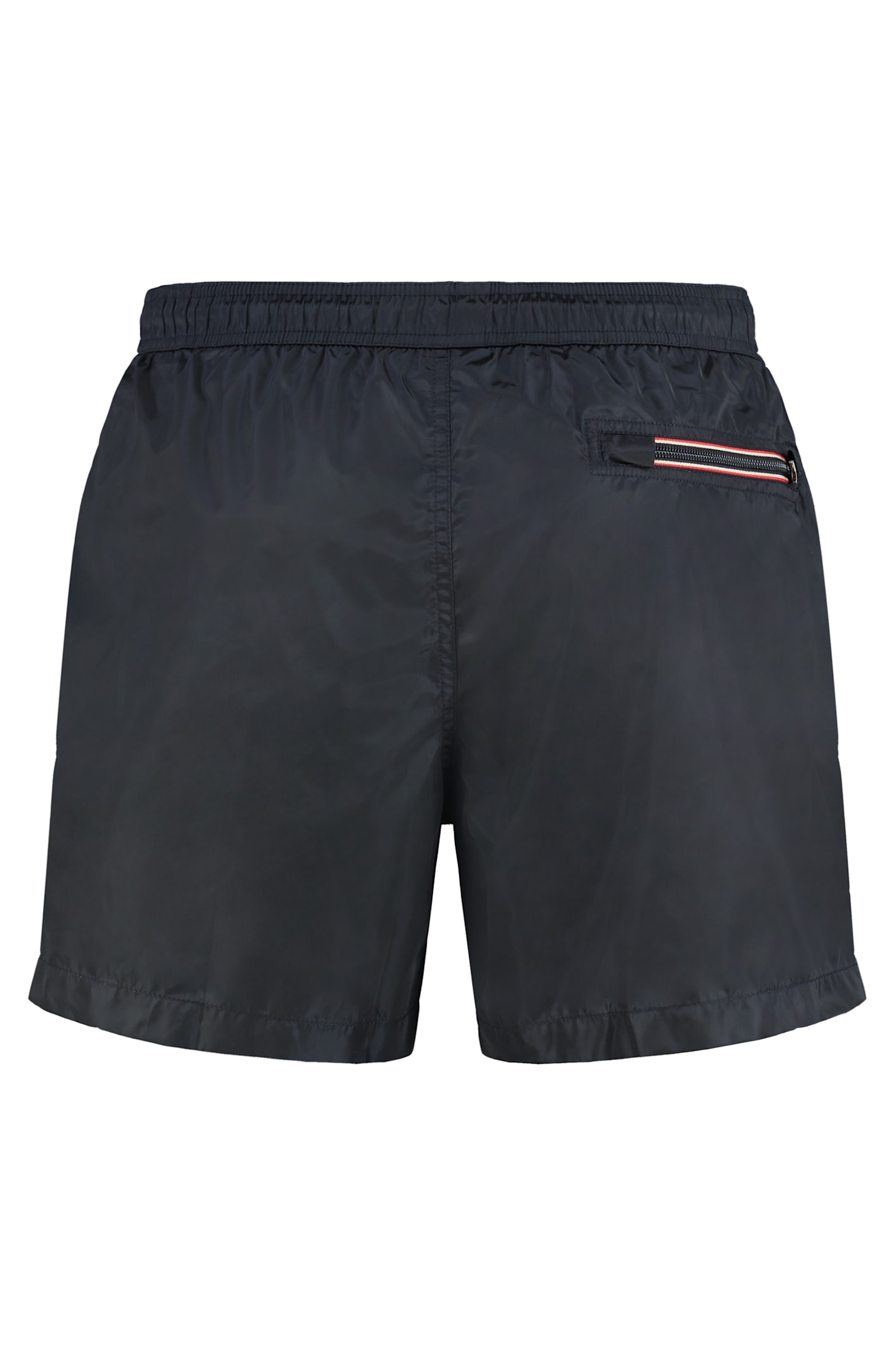 Moncler Swim Shorts With Elastic Waistband And Pockets In Black