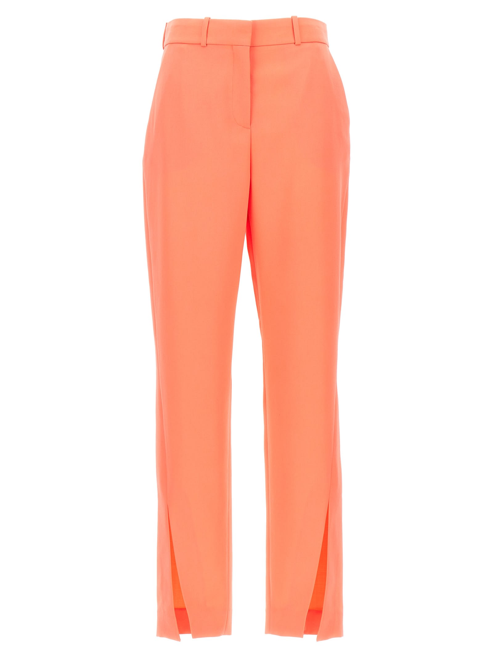 Shop Balmain Pants With Side Slits In Pink