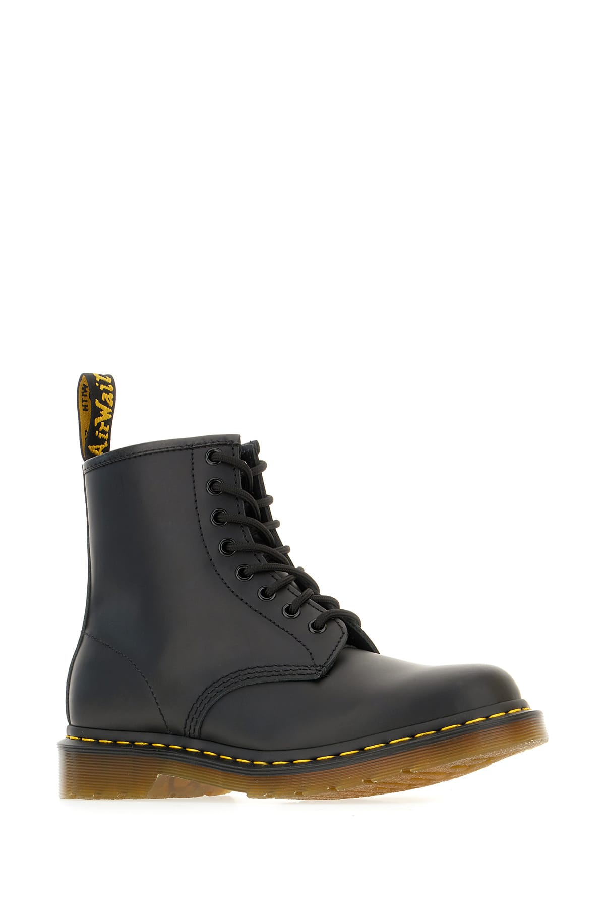 Dr. Martens' Black Leather 1460 Boots In Black