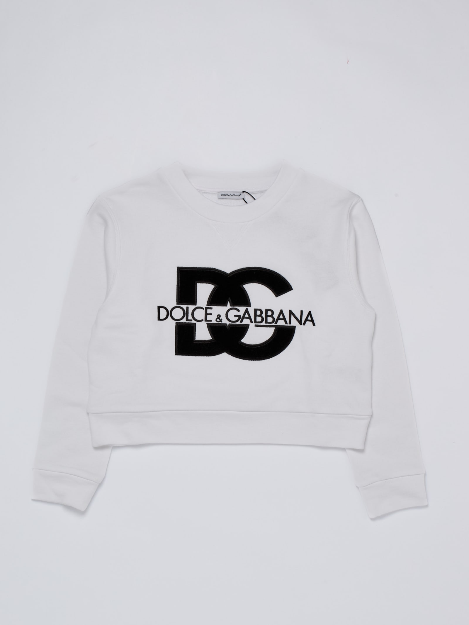 Shop Dolce & Gabbana Sweatshirt Sweatshirt In Bianco