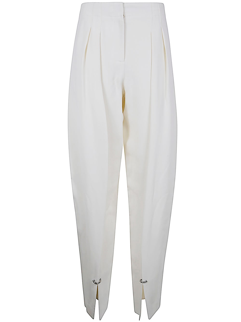 Shop Mugler Pa0448 Trousers In Off White