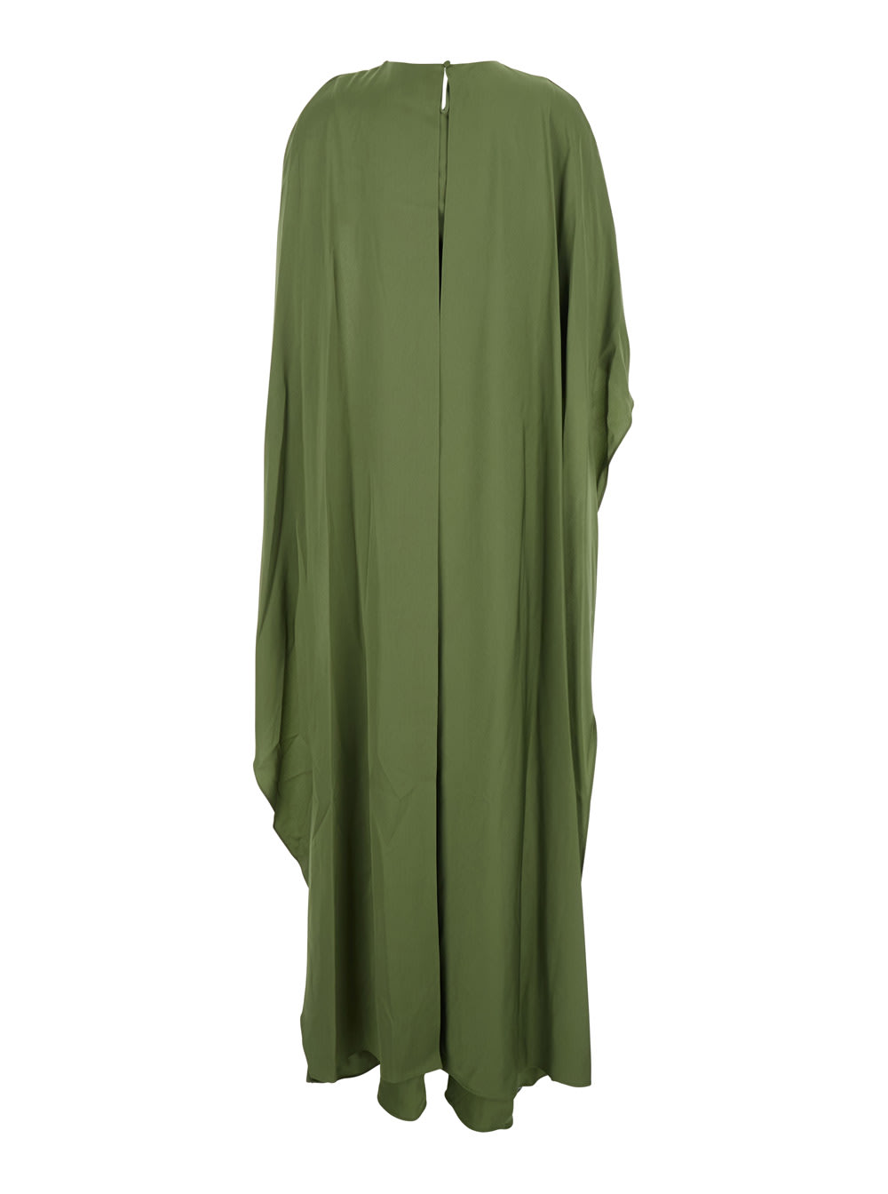 Simkhai Womens Olive Izel Caped Satin Maxi Gown In Green