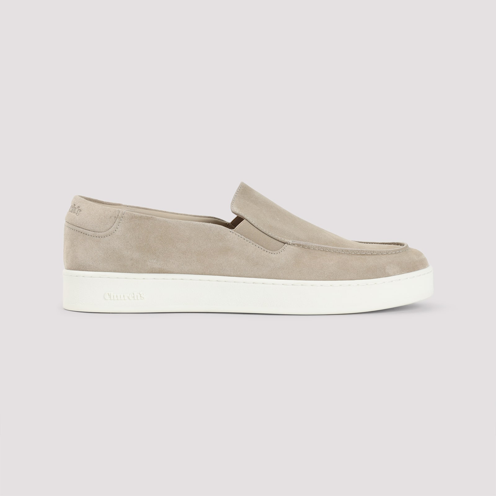 Church's Cappuccino Suede Longton 2 Slip-ons In Desert