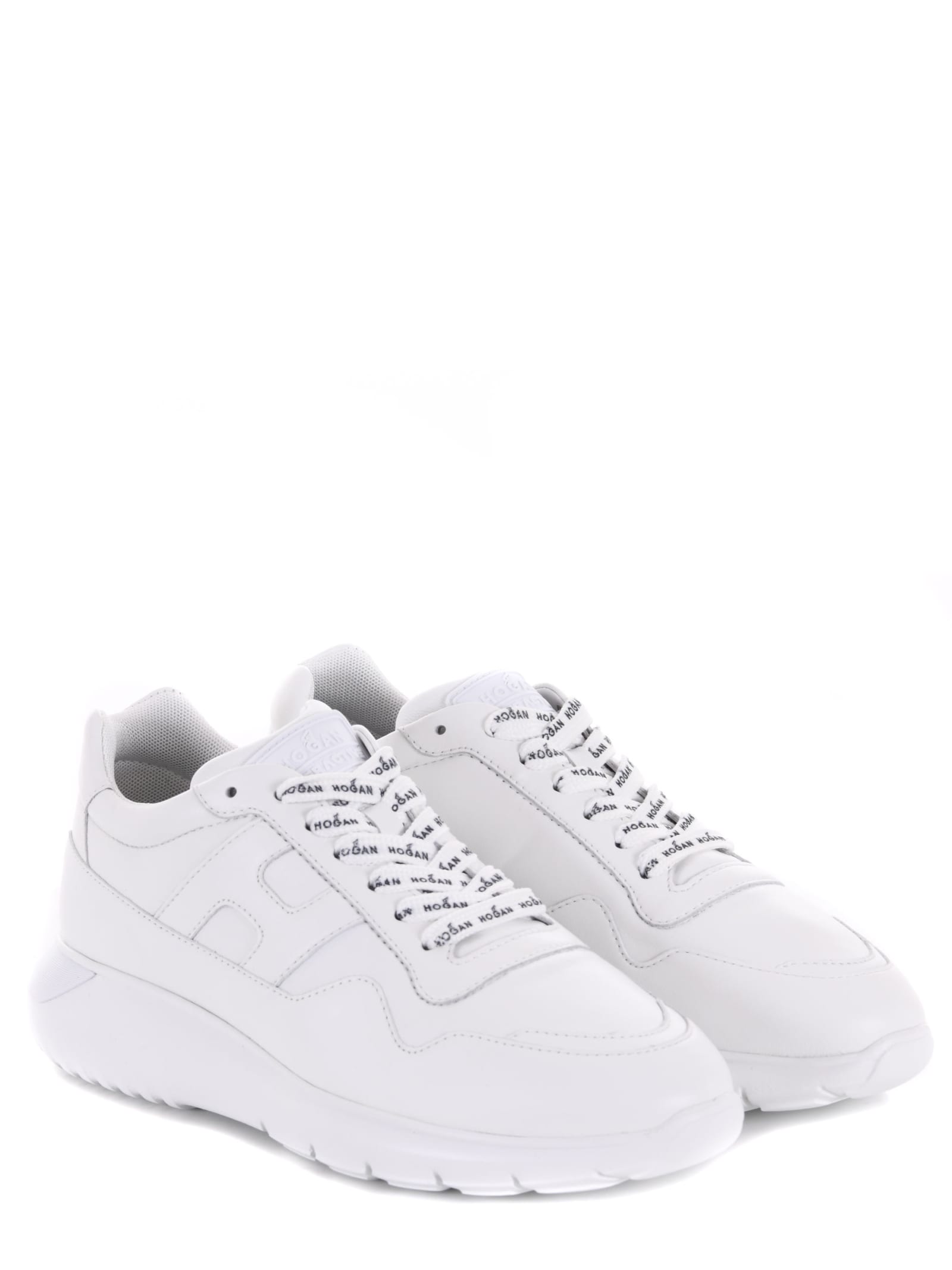 Shop Hogan Interactive3 Sneakers In White