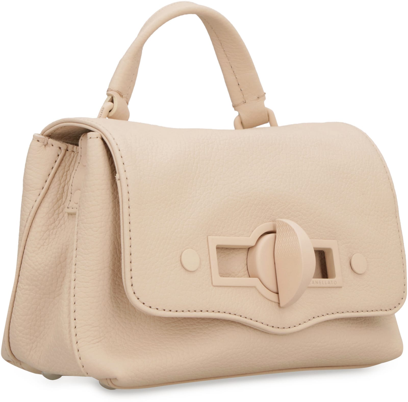 Shop Zanellato Postina Baby Leather Handbag In Pink