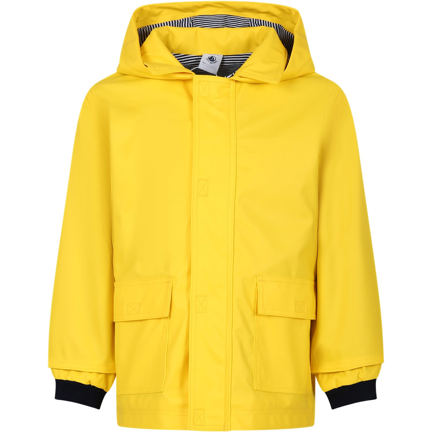 Petit Bateau Yellow Raincoat For Kids In Yellow