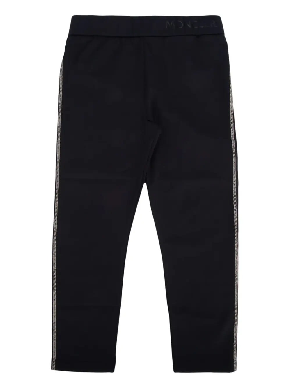 Shop Moncler Black Joggers With Tone Logo