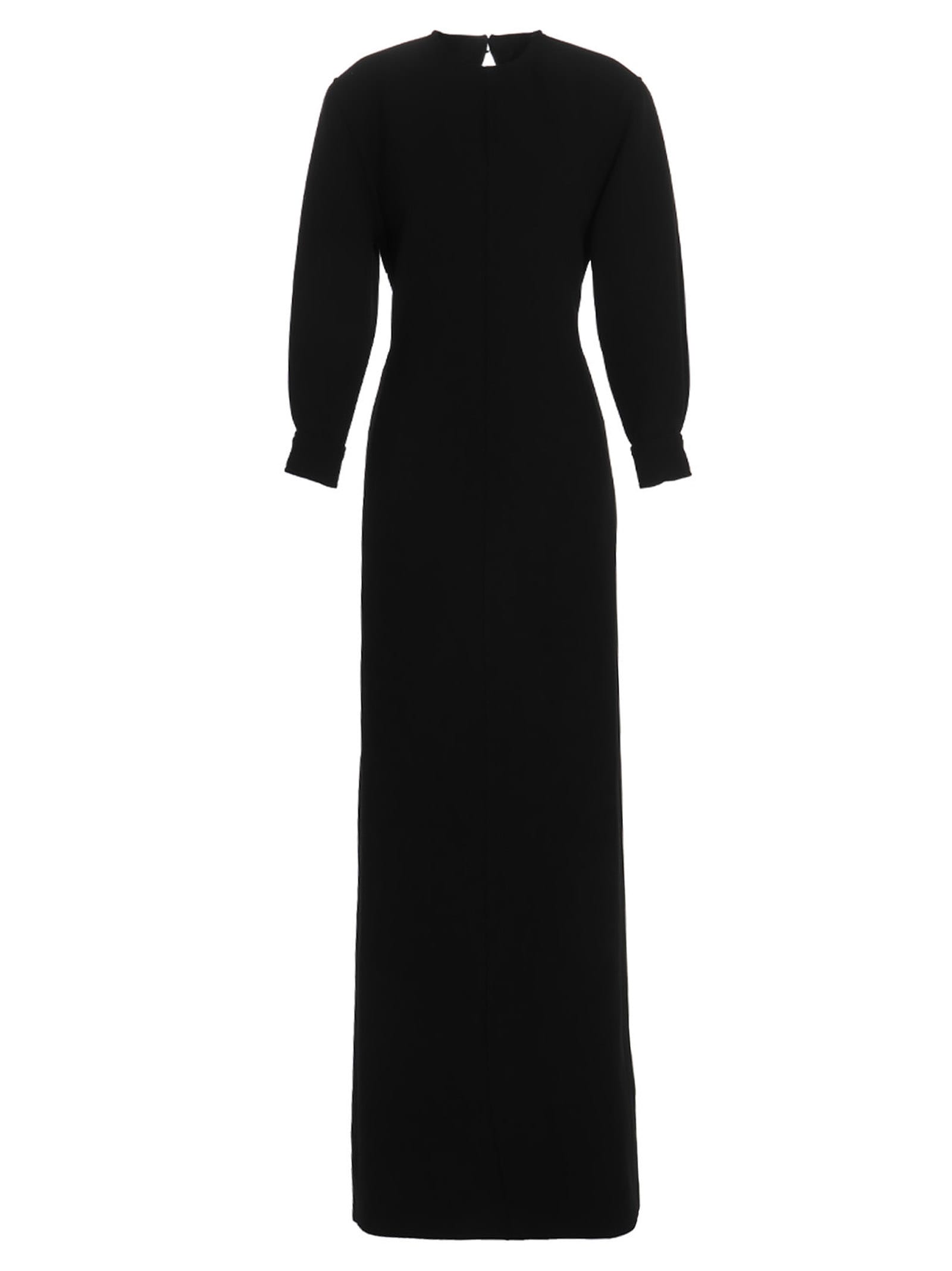 Shop Saint Laurent Armure Lourd Dress In Black