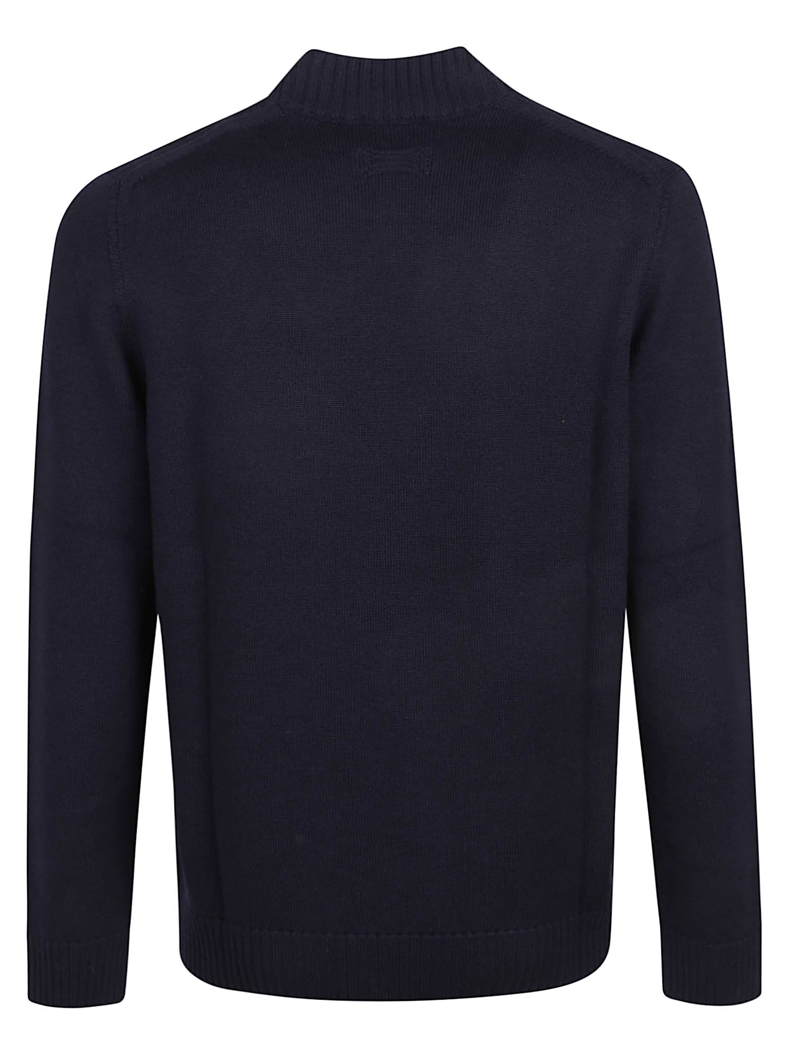 Drumohr Turtleneck Long-sleeves Sweater In Blue